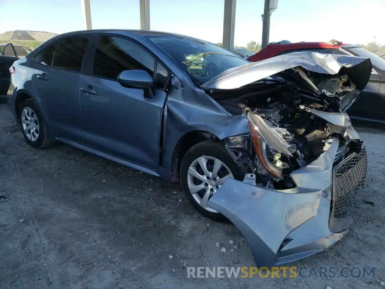 1 Photograph of a damaged car JTDEPMAE4MJ149482 TOYOTA COROLLA 2021