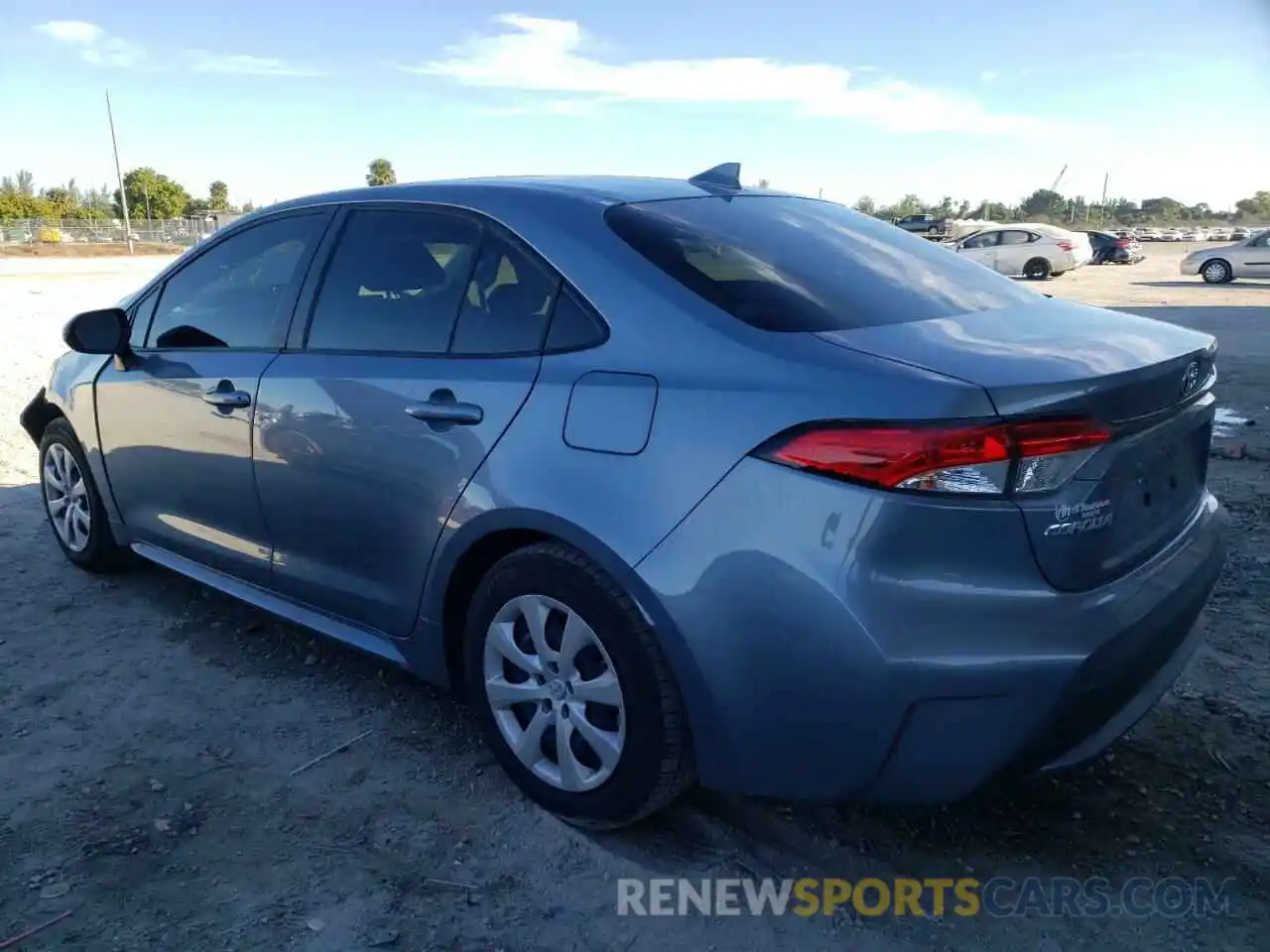 3 Photograph of a damaged car JTDEPMAE4MJ149482 TOYOTA COROLLA 2021