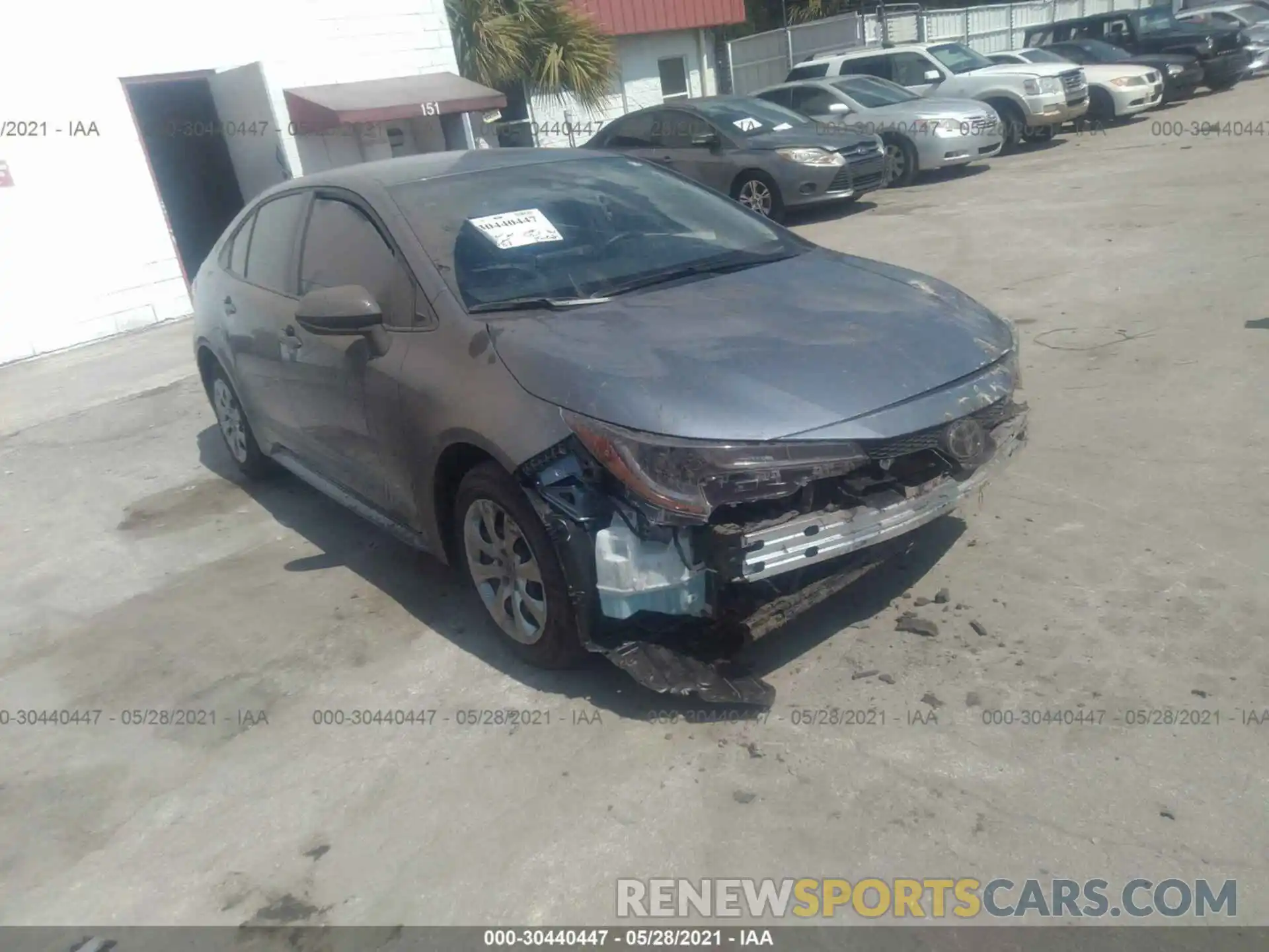 1 Photograph of a damaged car JTDEPMAE4MJ149840 TOYOTA COROLLA 2021