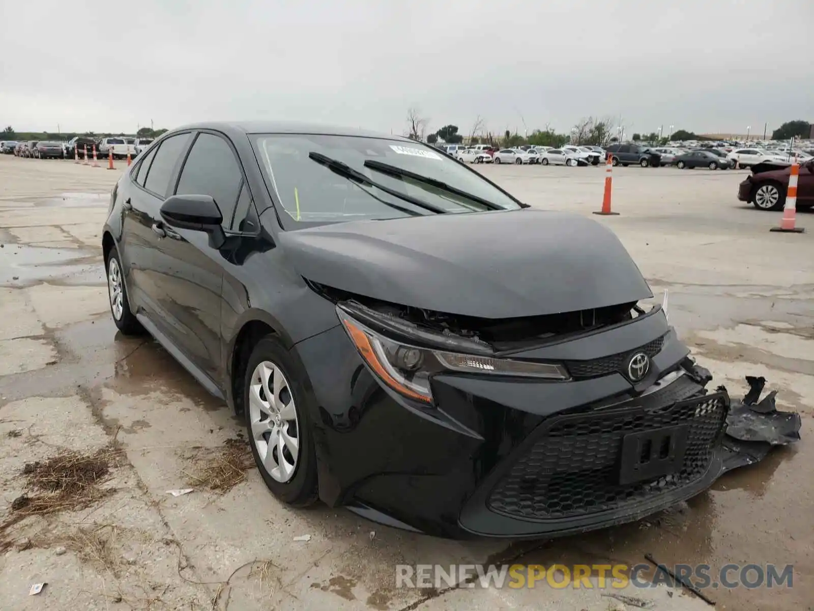 1 Photograph of a damaged car JTDEPMAE4MJ150339 TOYOTA COROLLA 2021