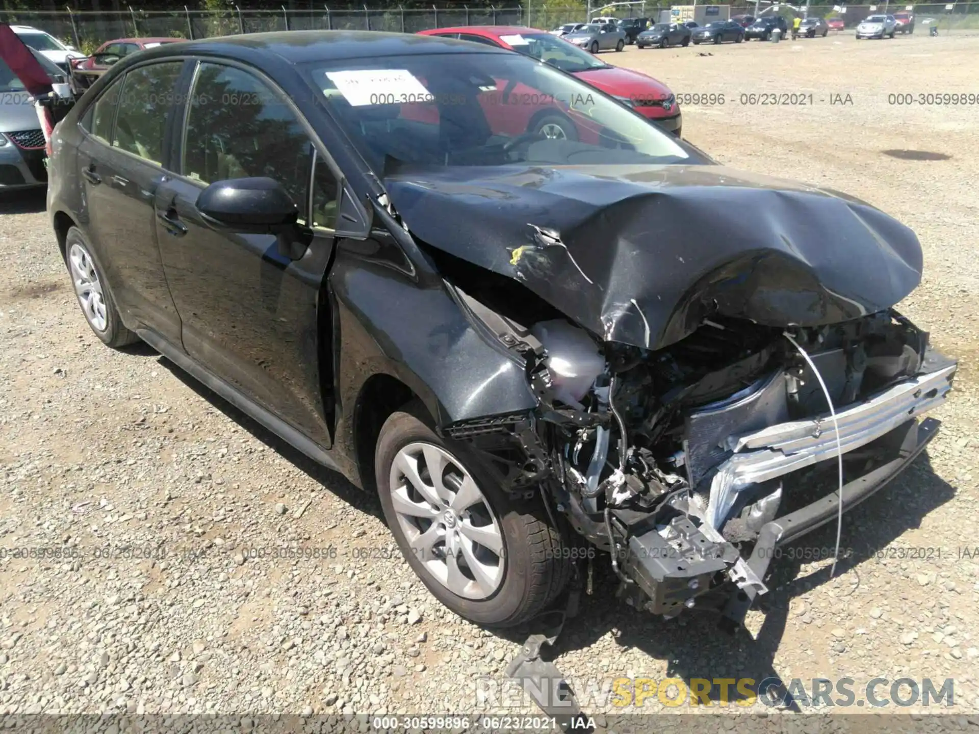 1 Photograph of a damaged car JTDEPMAE4MJ151099 TOYOTA COROLLA 2021