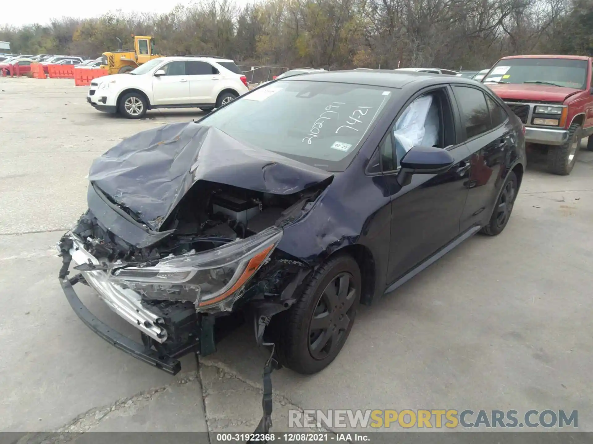 2 Photograph of a damaged car JTDEPMAE4MJ151233 TOYOTA COROLLA 2021