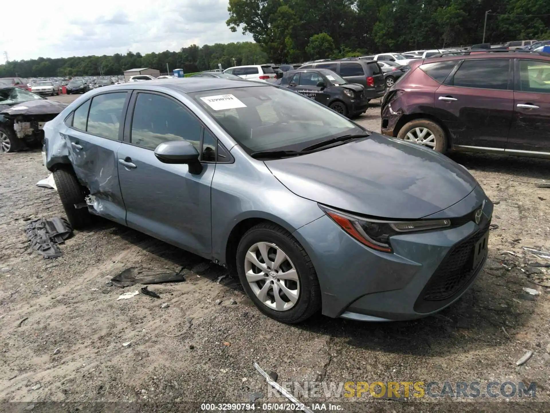 1 Photograph of a damaged car JTDEPMAE4MJ151359 TOYOTA COROLLA 2021