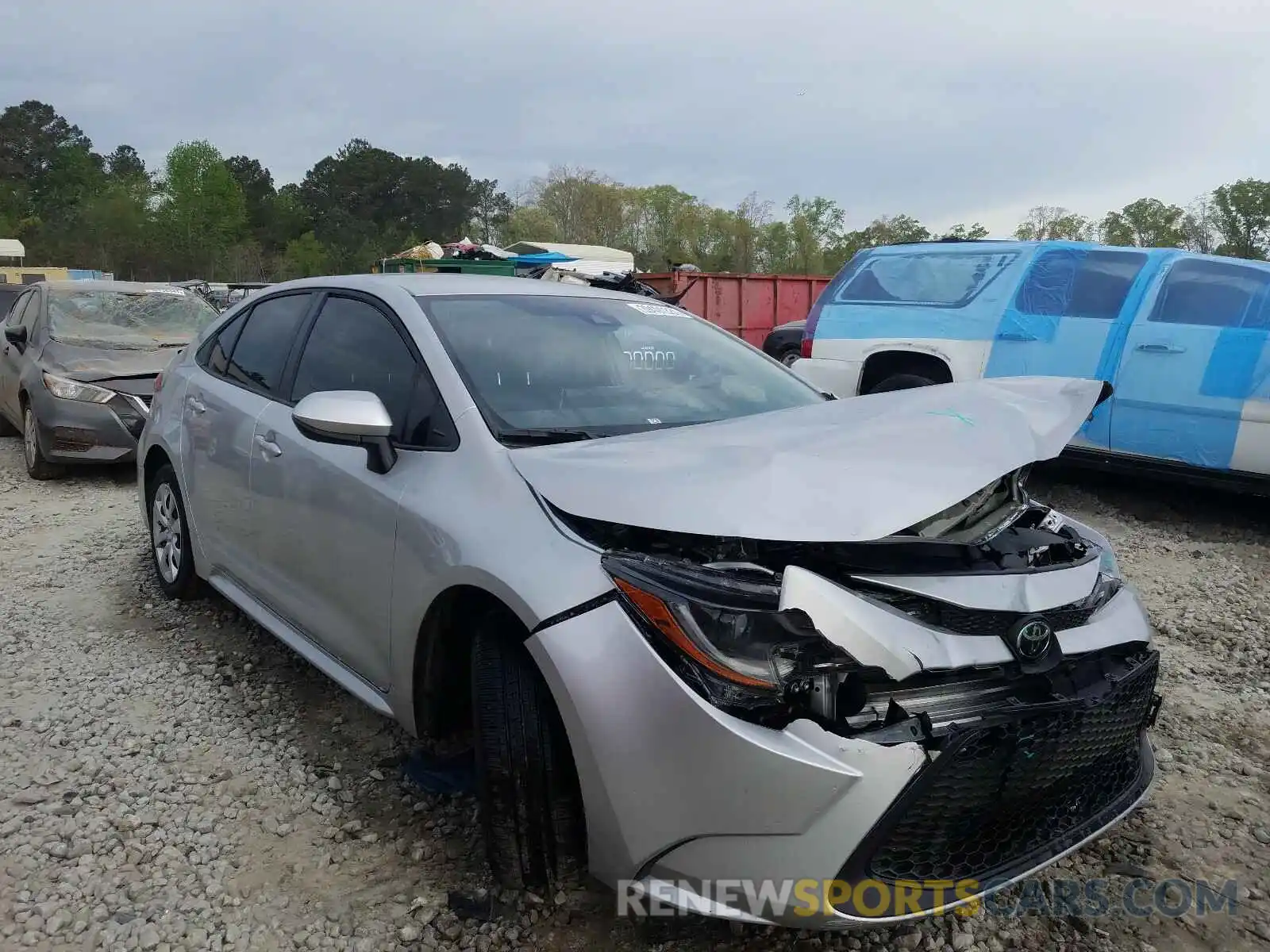 1 Photograph of a damaged car JTDEPMAE4MJ151832 TOYOTA COROLLA 2021