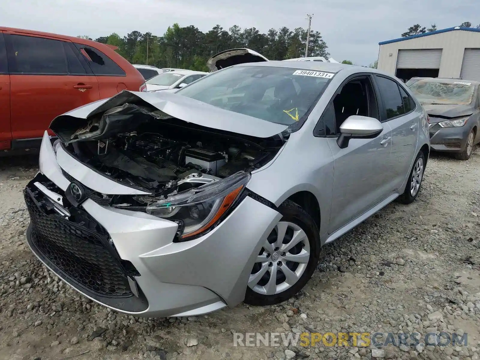 2 Photograph of a damaged car JTDEPMAE4MJ151832 TOYOTA COROLLA 2021