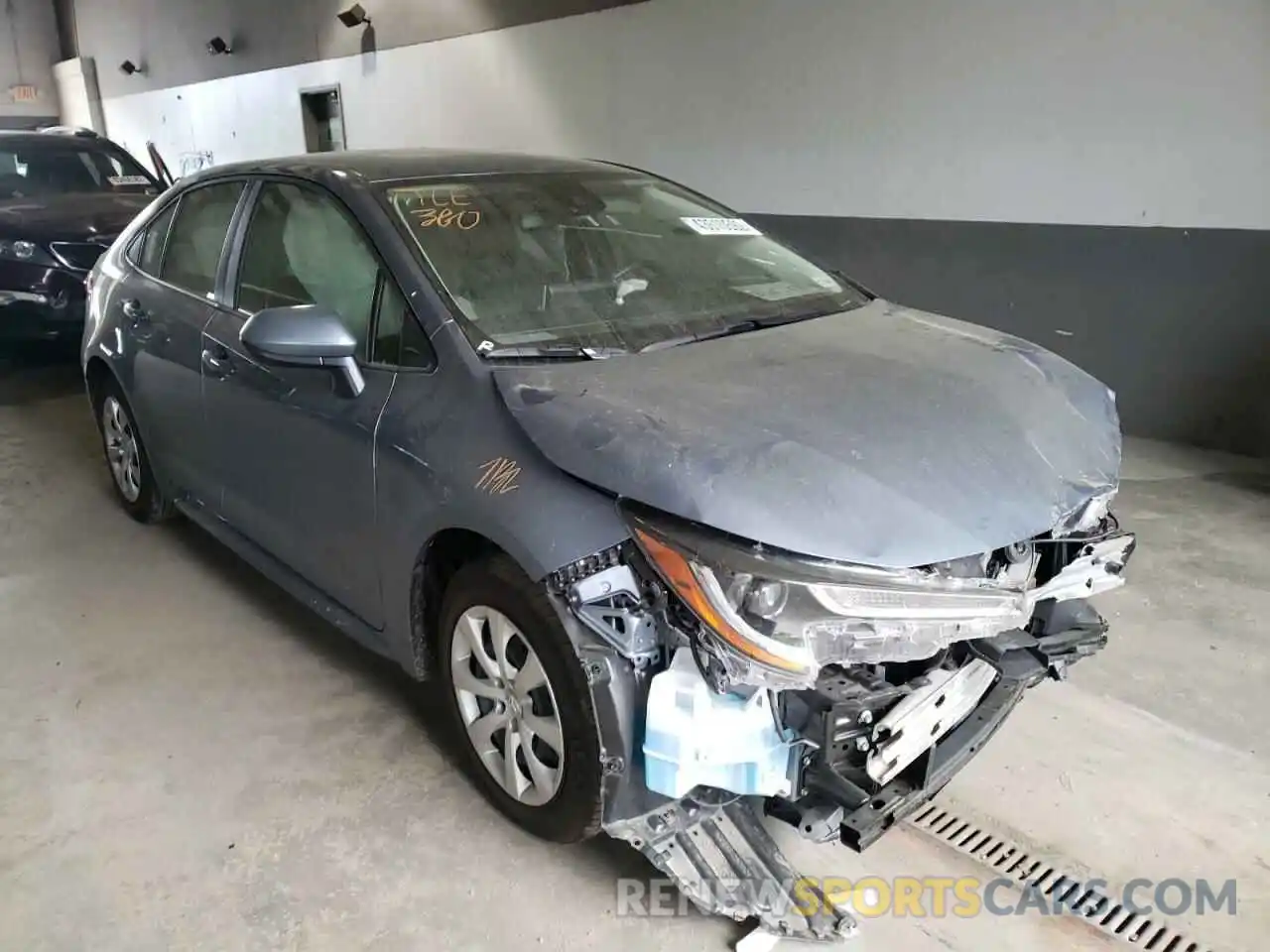 1 Photograph of a damaged car JTDEPMAE4MJ152057 TOYOTA COROLLA 2021