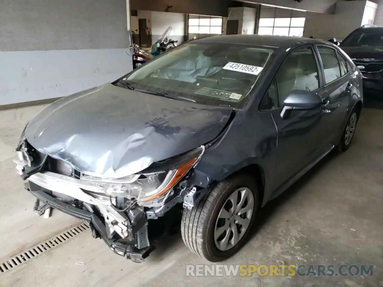 2 Photograph of a damaged car JTDEPMAE4MJ152057 TOYOTA COROLLA 2021