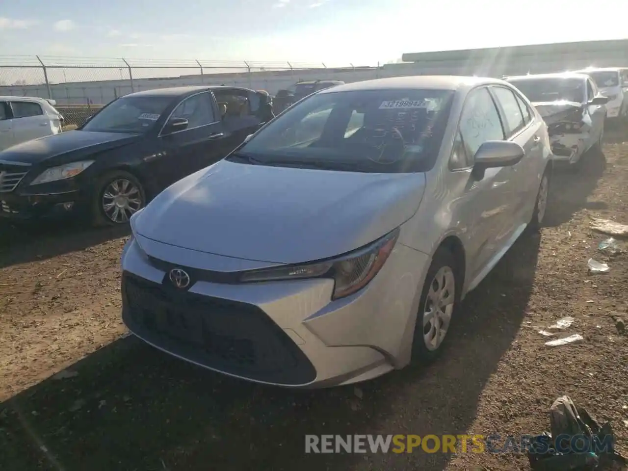 2 Photograph of a damaged car JTDEPMAE4MJ152351 TOYOTA COROLLA 2021