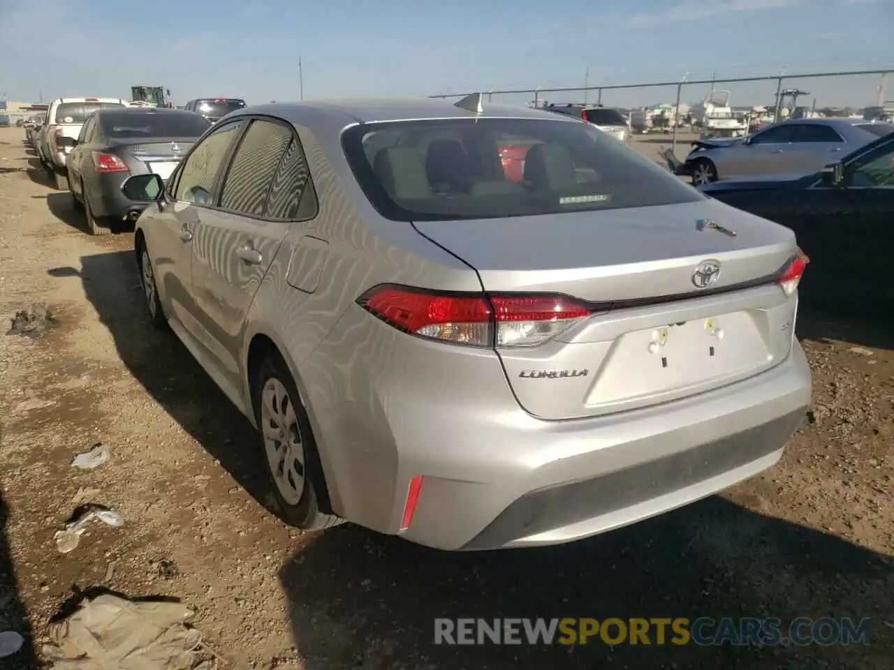 3 Photograph of a damaged car JTDEPMAE4MJ152351 TOYOTA COROLLA 2021