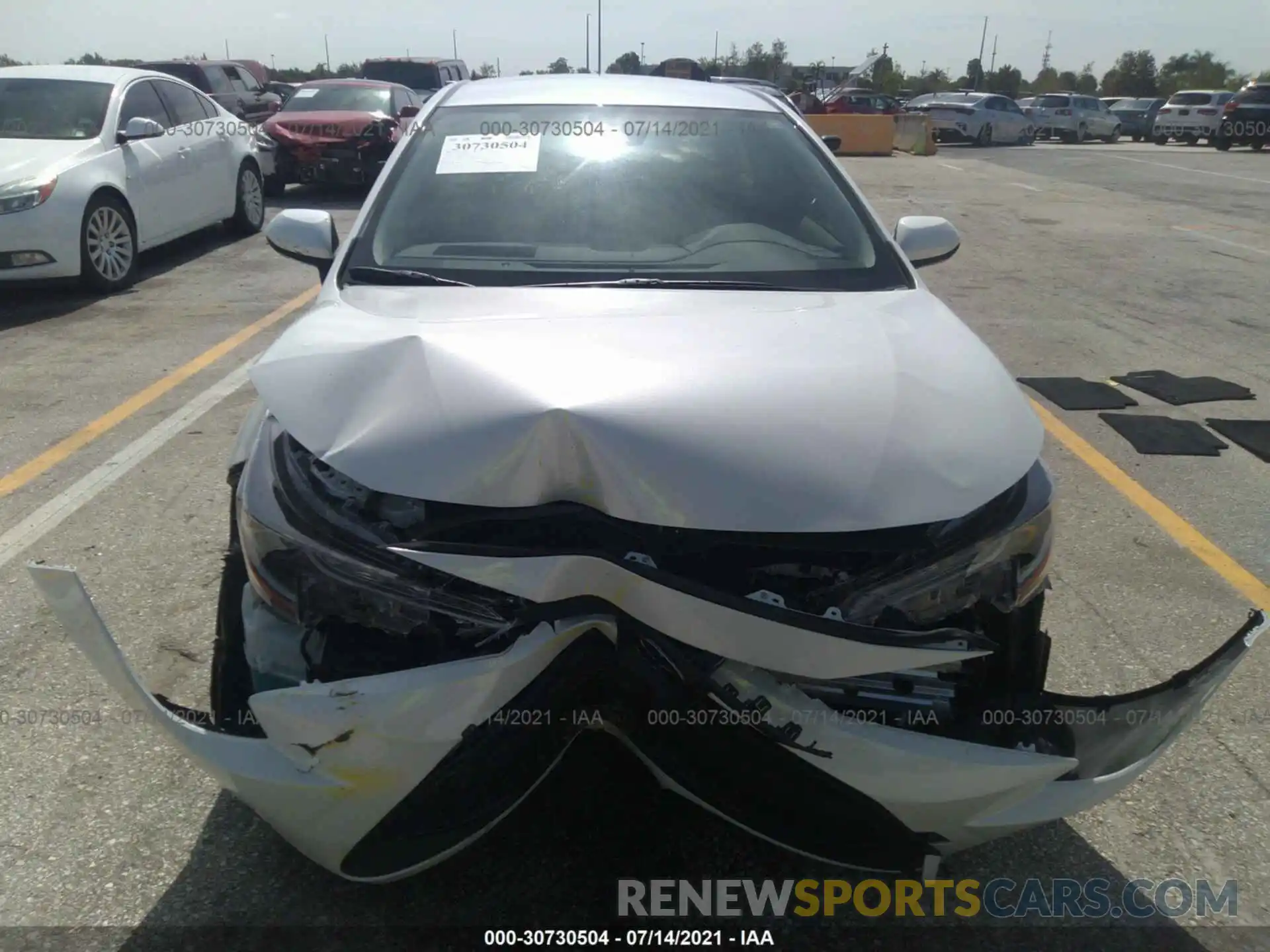 6 Photograph of a damaged car JTDEPMAE4MJ152544 TOYOTA COROLLA 2021