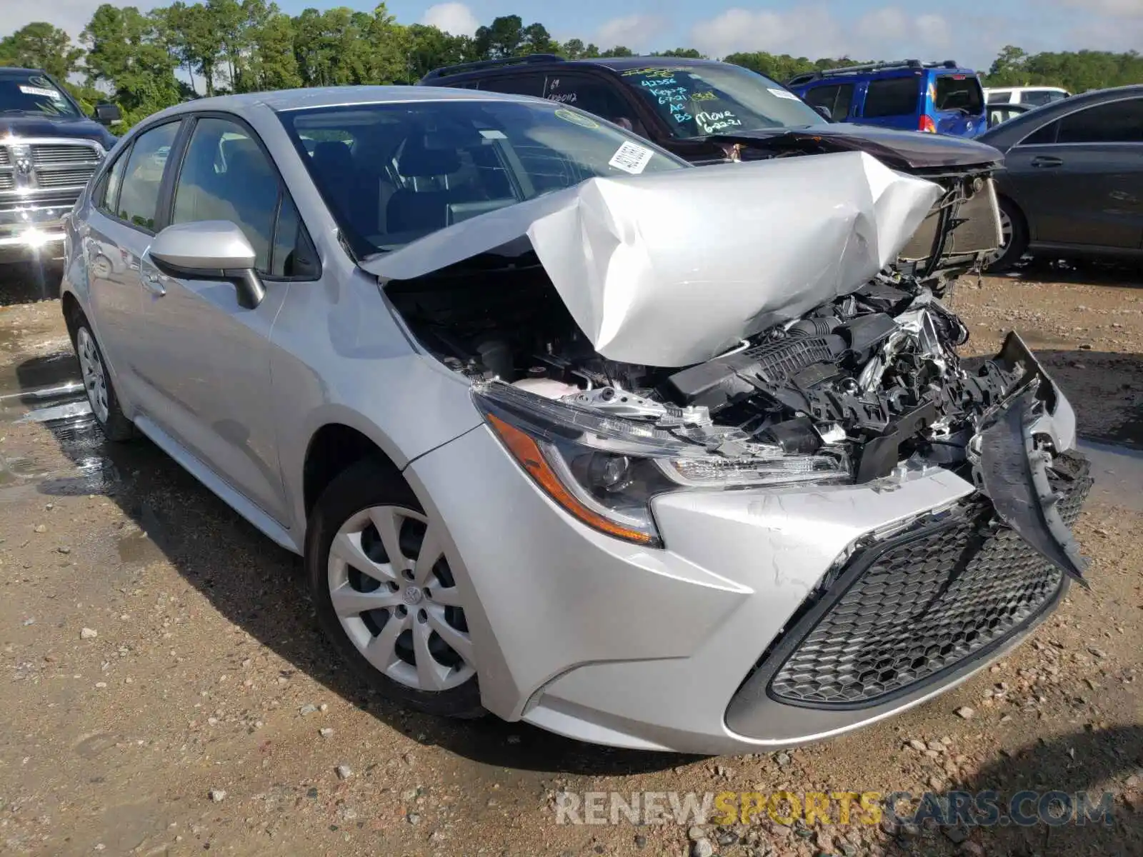 1 Photograph of a damaged car JTDEPMAE4MJ153242 TOYOTA COROLLA 2021