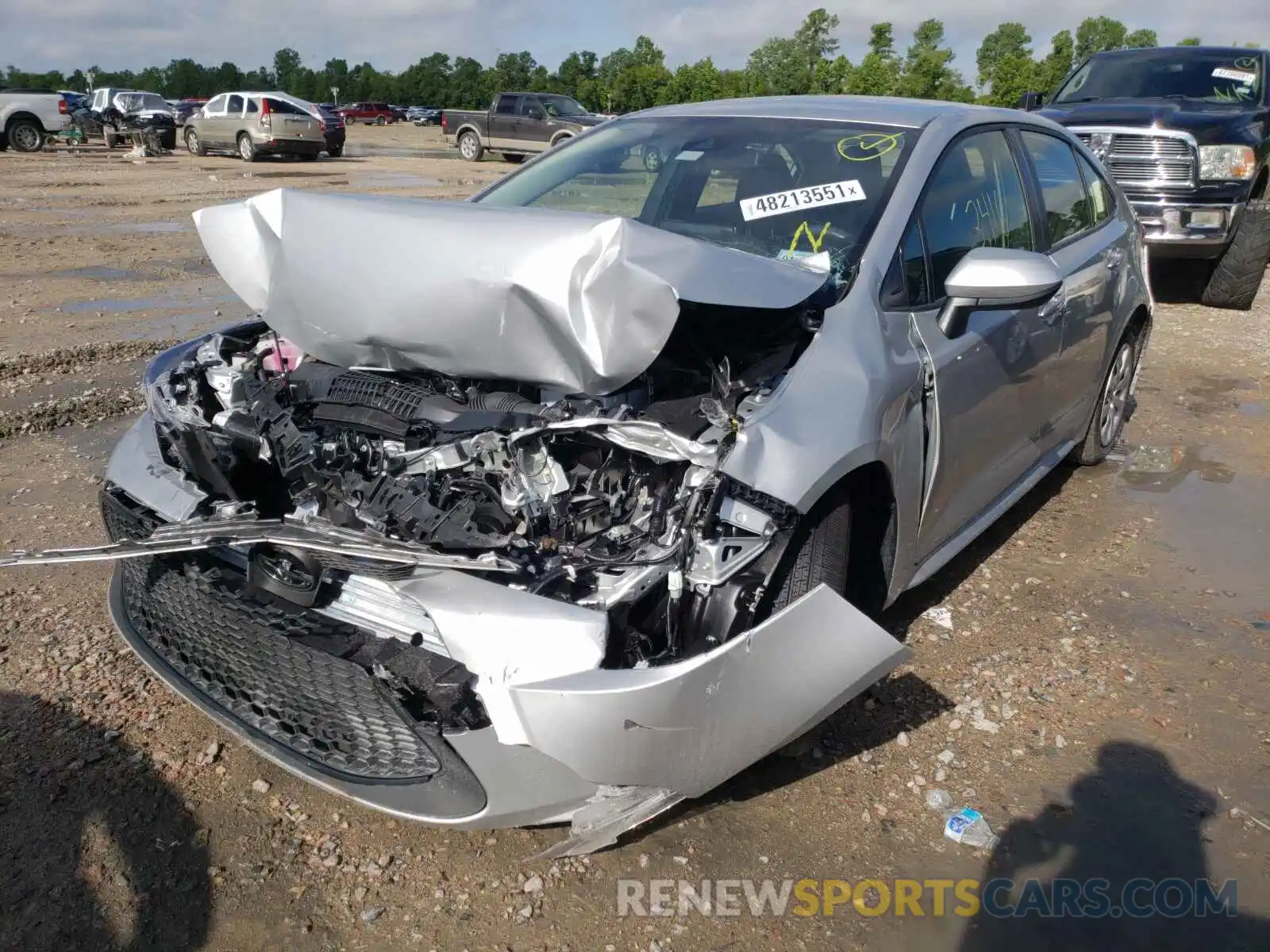 2 Photograph of a damaged car JTDEPMAE4MJ153242 TOYOTA COROLLA 2021