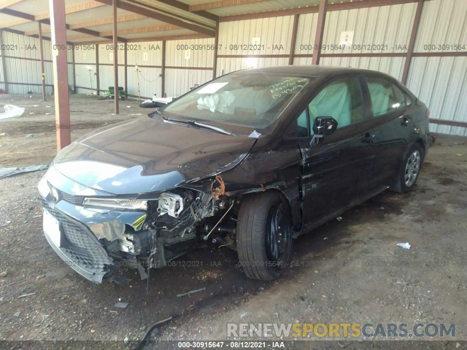 2 Photograph of a damaged car JTDEPMAE4MJ154309 TOYOTA COROLLA 2021