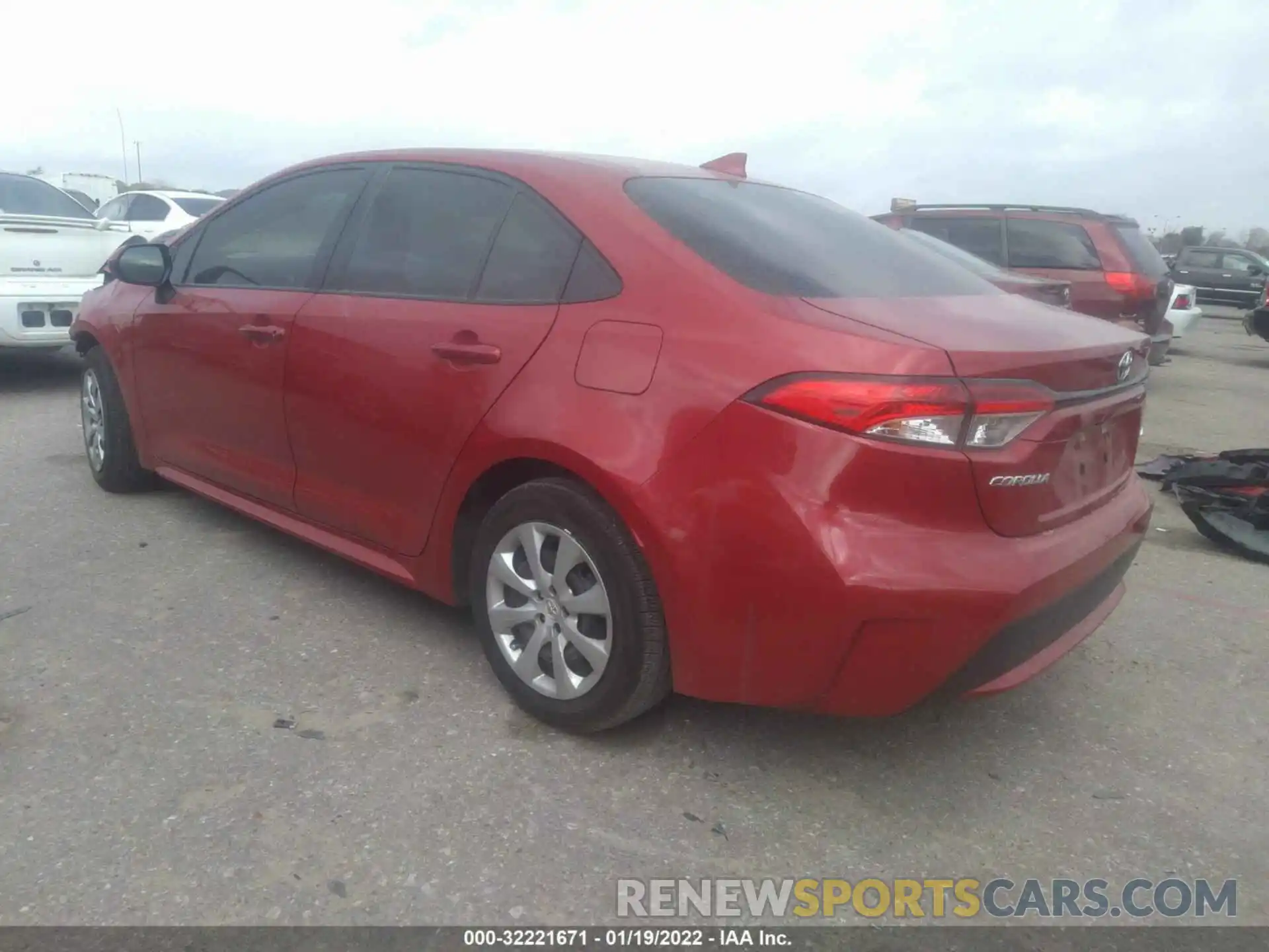 3 Photograph of a damaged car JTDEPMAE4MJ154665 TOYOTA COROLLA 2021