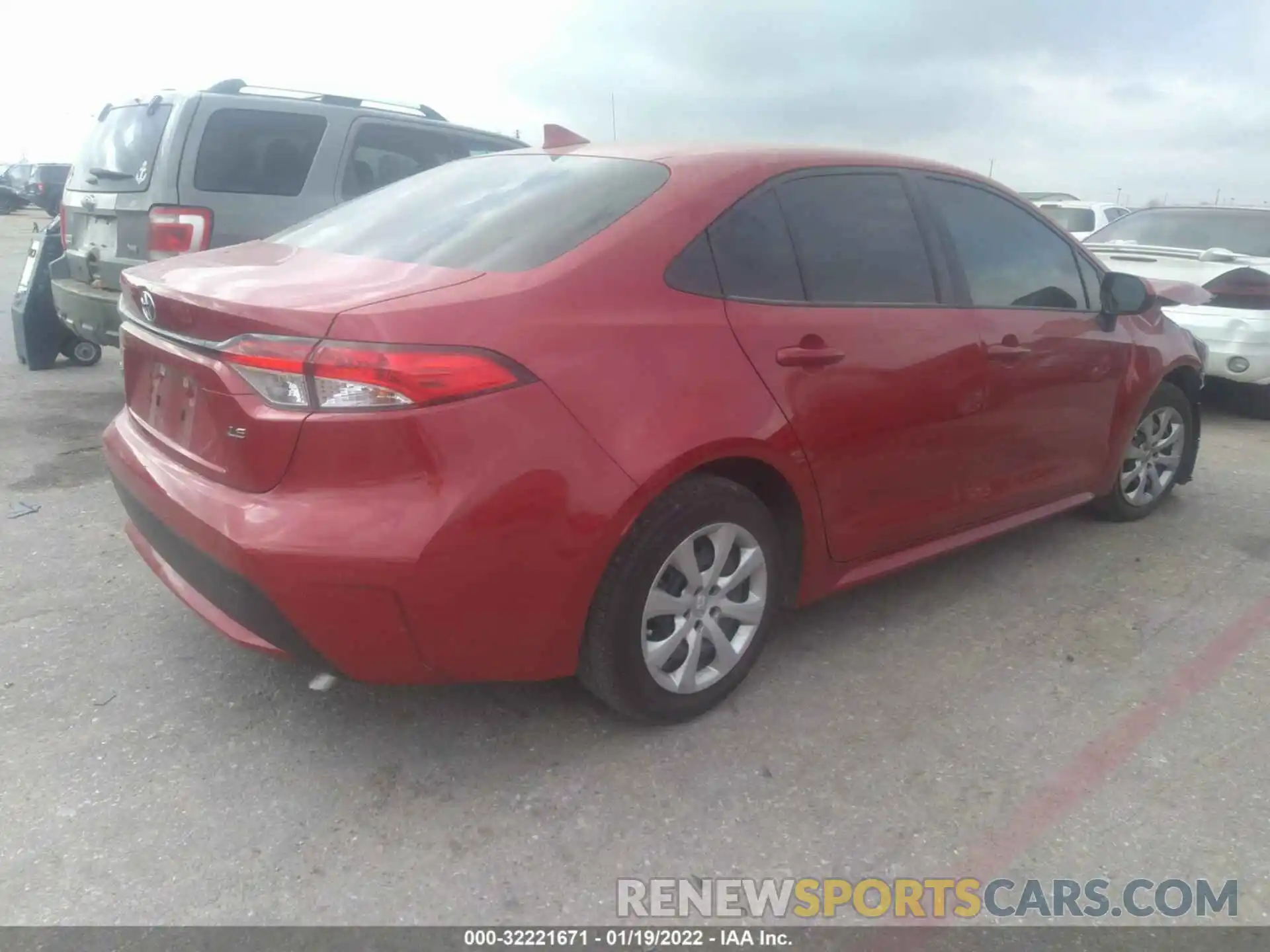 4 Photograph of a damaged car JTDEPMAE4MJ154665 TOYOTA COROLLA 2021