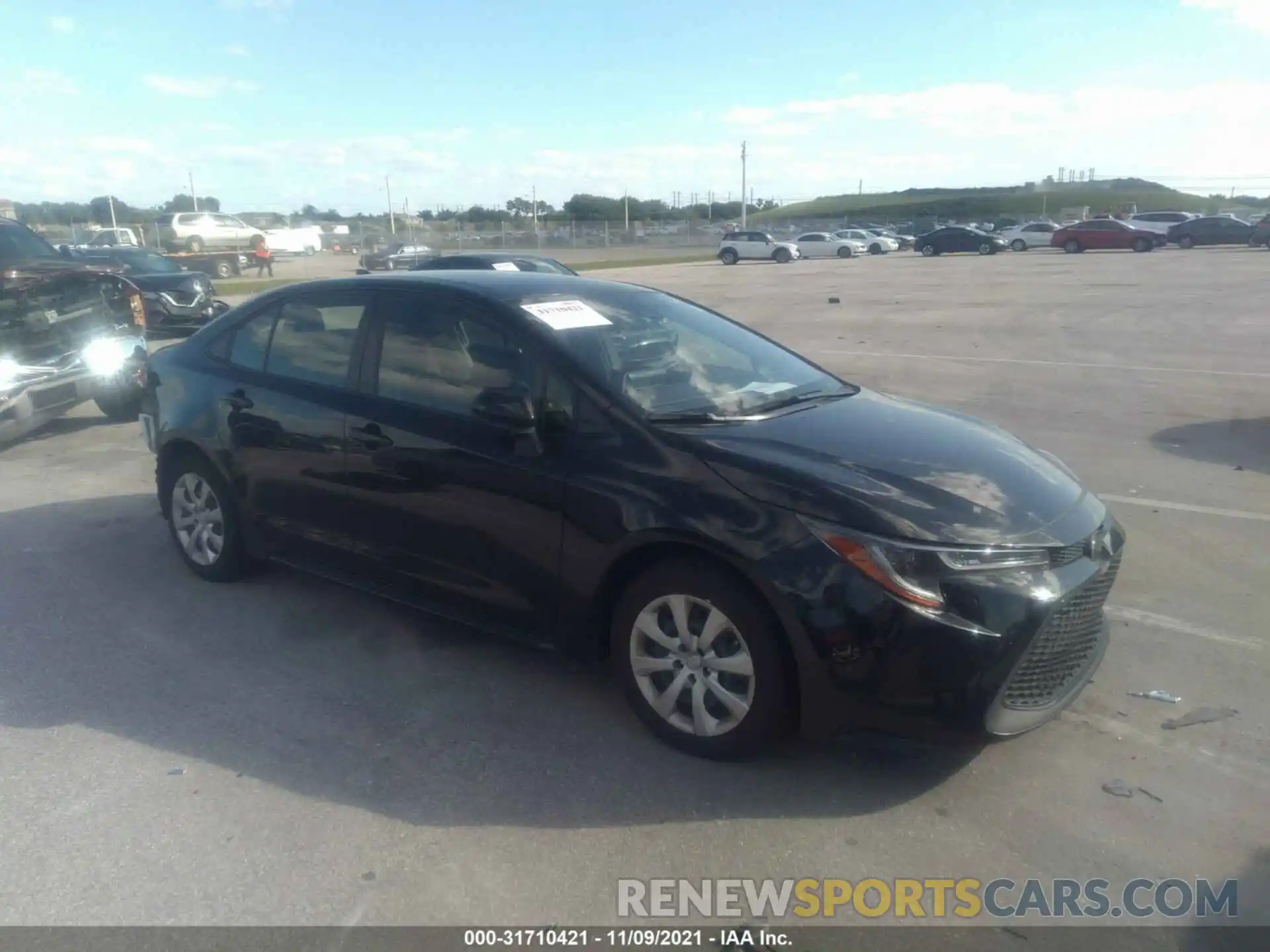 1 Photograph of a damaged car JTDEPMAE4MJ155122 TOYOTA COROLLA 2021