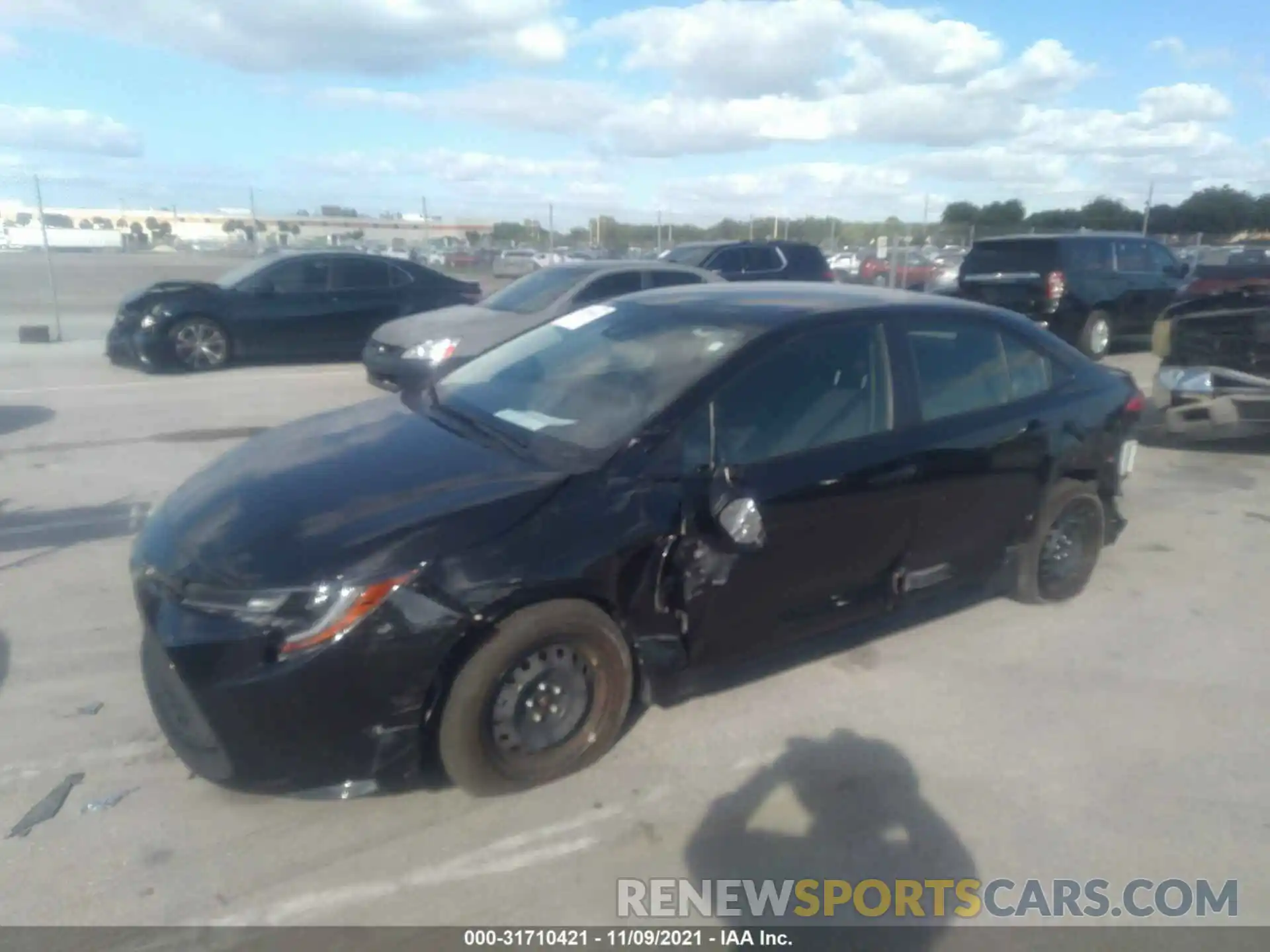 2 Photograph of a damaged car JTDEPMAE4MJ155122 TOYOTA COROLLA 2021