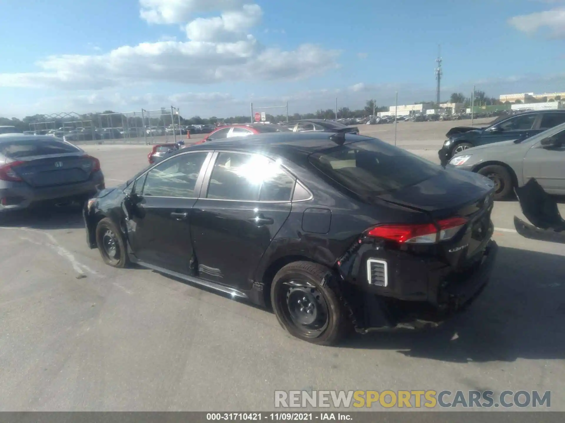 3 Photograph of a damaged car JTDEPMAE4MJ155122 TOYOTA COROLLA 2021