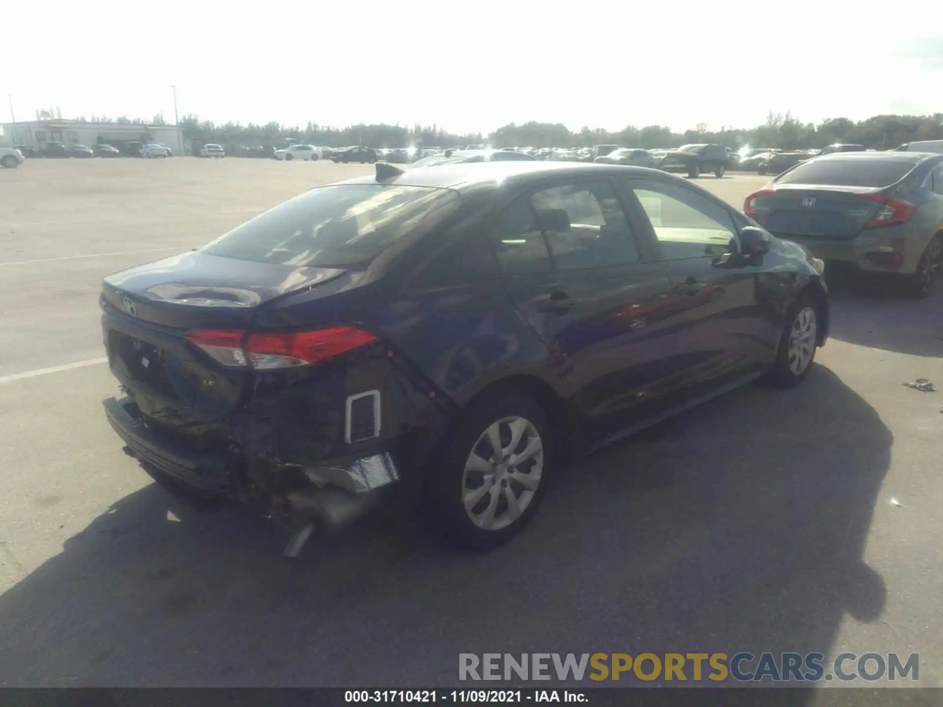 4 Photograph of a damaged car JTDEPMAE4MJ155122 TOYOTA COROLLA 2021