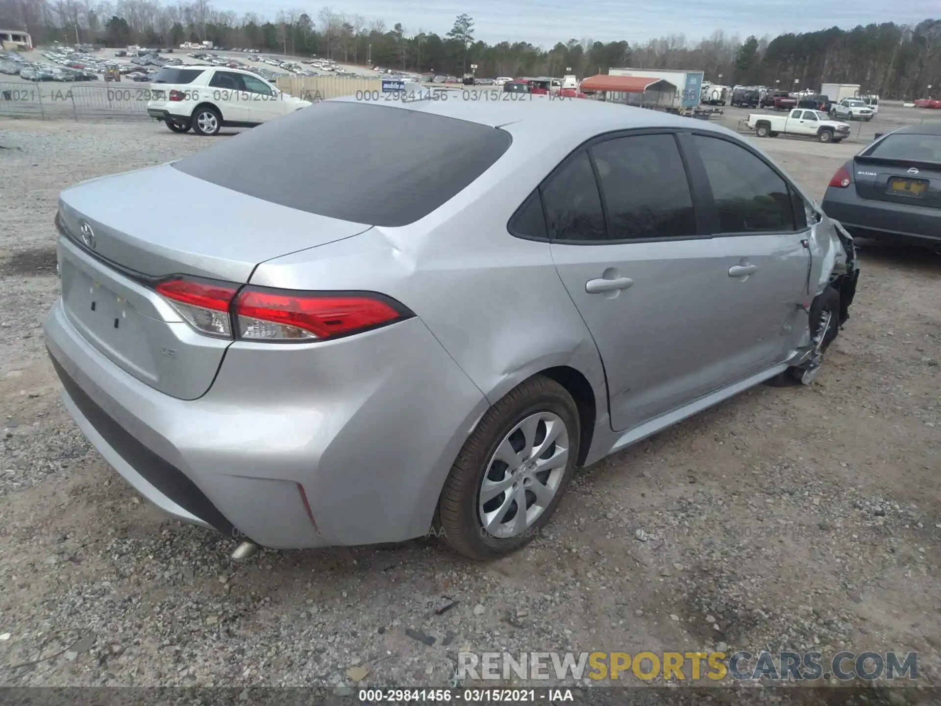 4 Photograph of a damaged car JTDEPMAE4MJ155895 TOYOTA COROLLA 2021