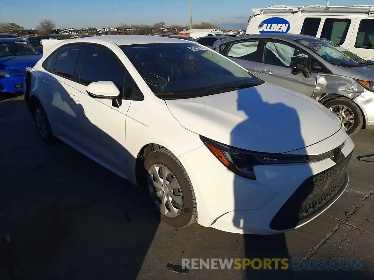 1 Photograph of a damaged car JTDEPMAE4MJ155976 TOYOTA COROLLA 2021