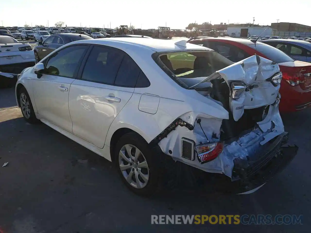 3 Photograph of a damaged car JTDEPMAE4MJ155976 TOYOTA COROLLA 2021