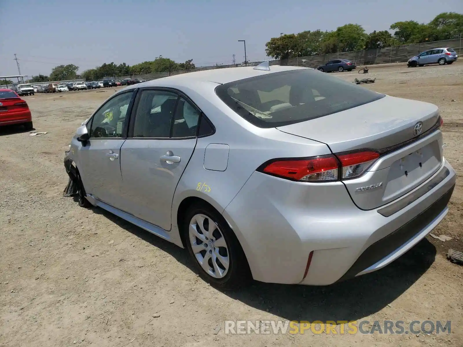 3 Photograph of a damaged car JTDEPMAE4MJ156254 TOYOTA COROLLA 2021