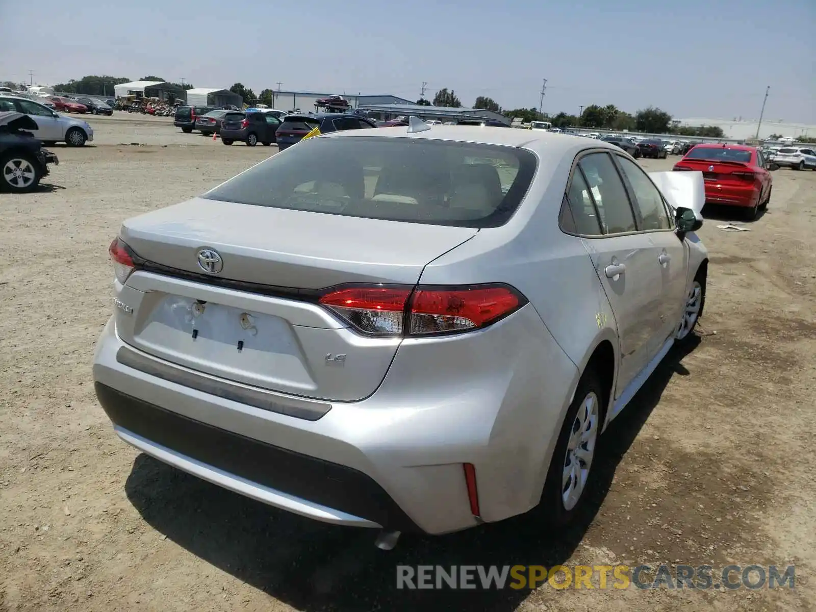 4 Photograph of a damaged car JTDEPMAE4MJ156254 TOYOTA COROLLA 2021