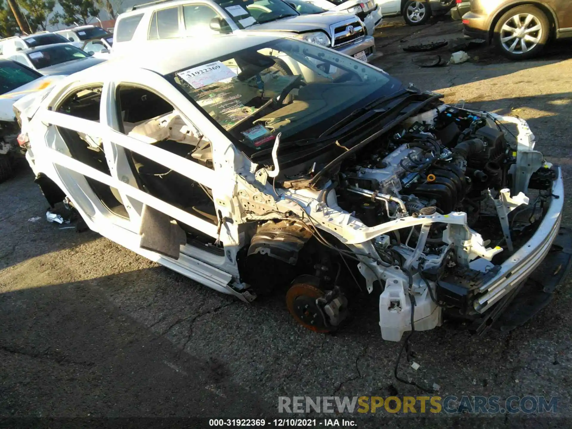 1 Photograph of a damaged car JTDEPMAE4MJ156299 TOYOTA COROLLA 2021