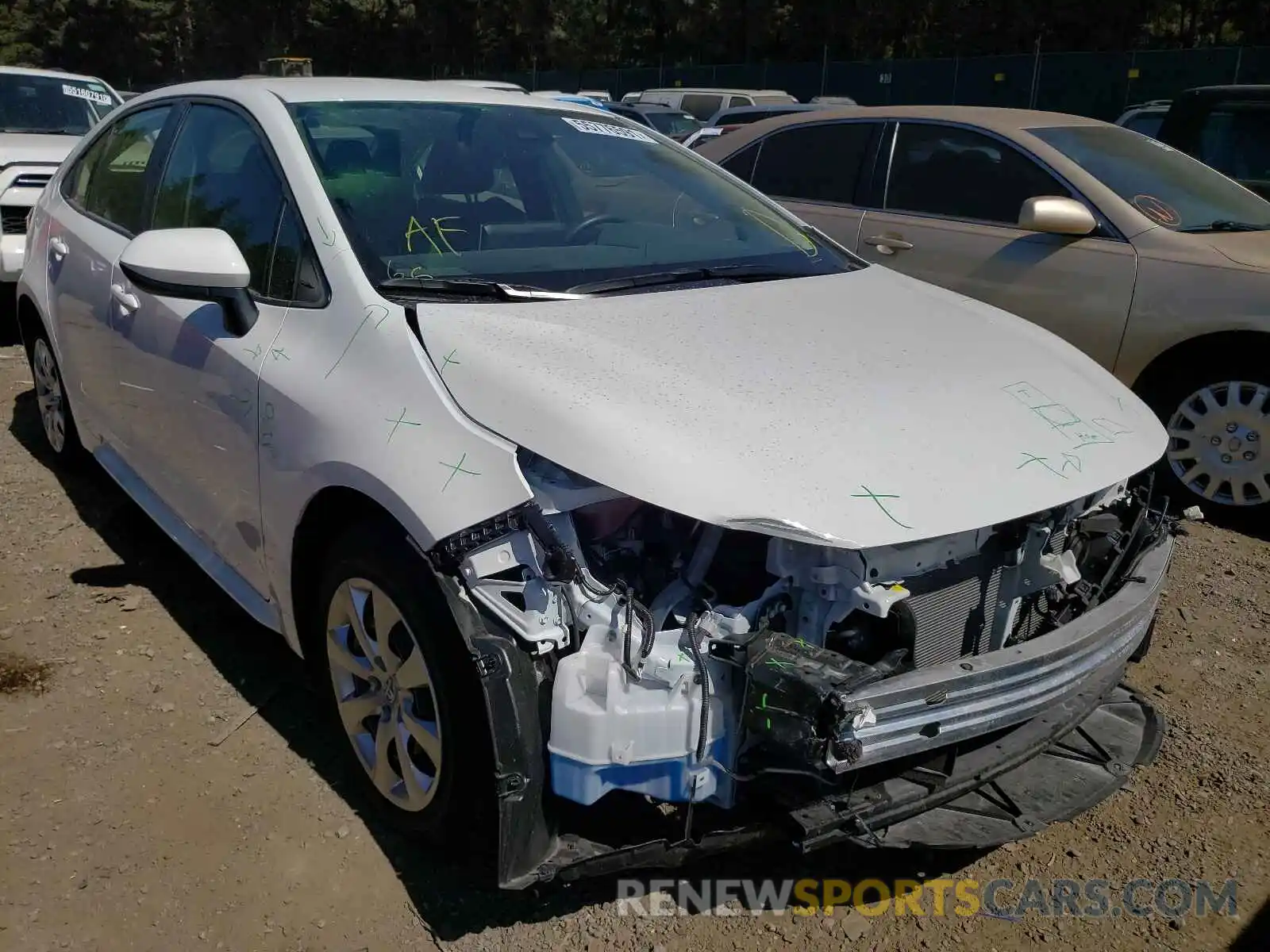 1 Photograph of a damaged car JTDEPMAE4MJ156724 TOYOTA COROLLA 2021