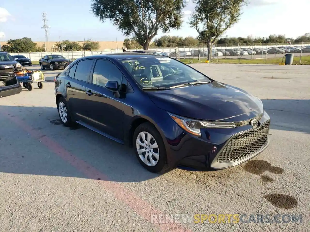 1 Photograph of a damaged car JTDEPMAE4MJ157100 TOYOTA COROLLA 2021