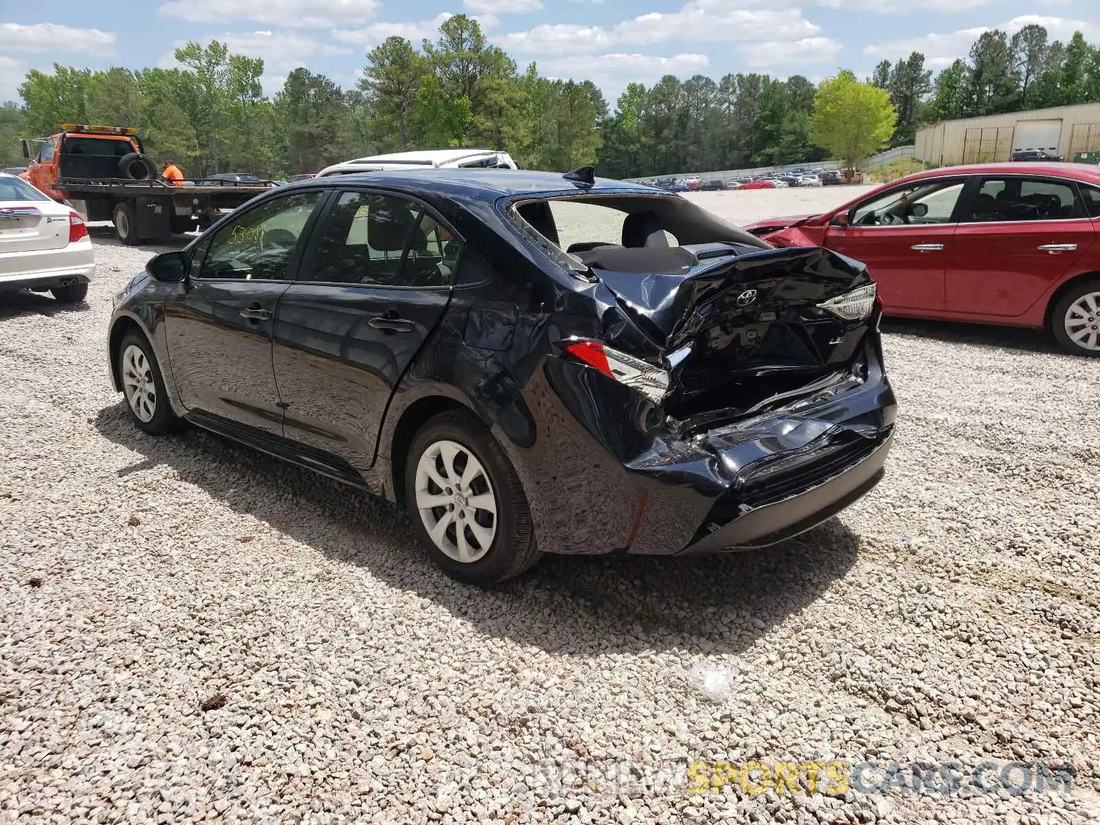 3 Photograph of a damaged car JTDEPMAE4MJ157386 TOYOTA COROLLA 2021