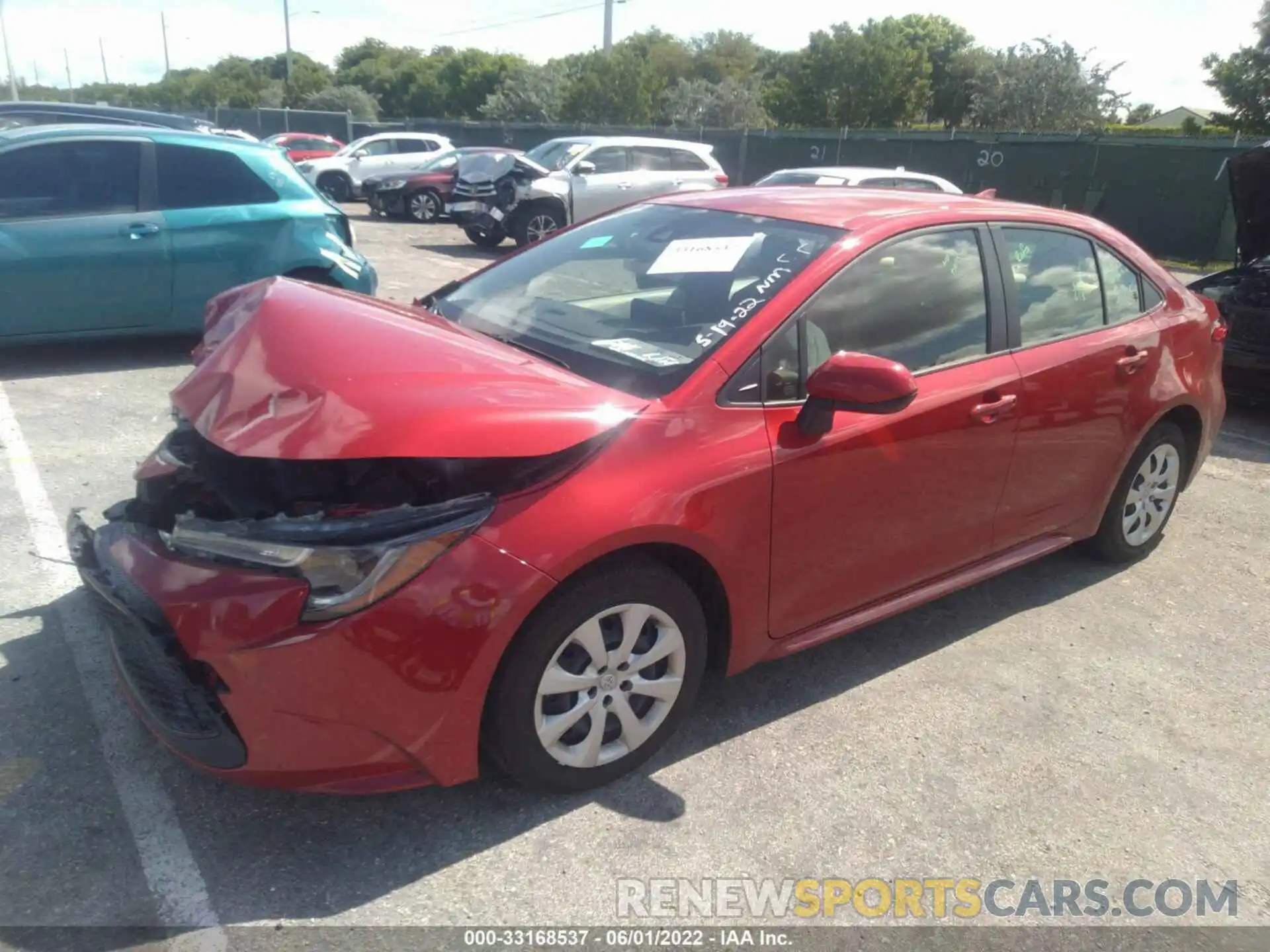 2 Photograph of a damaged car JTDEPMAE4MJ157808 TOYOTA COROLLA 2021