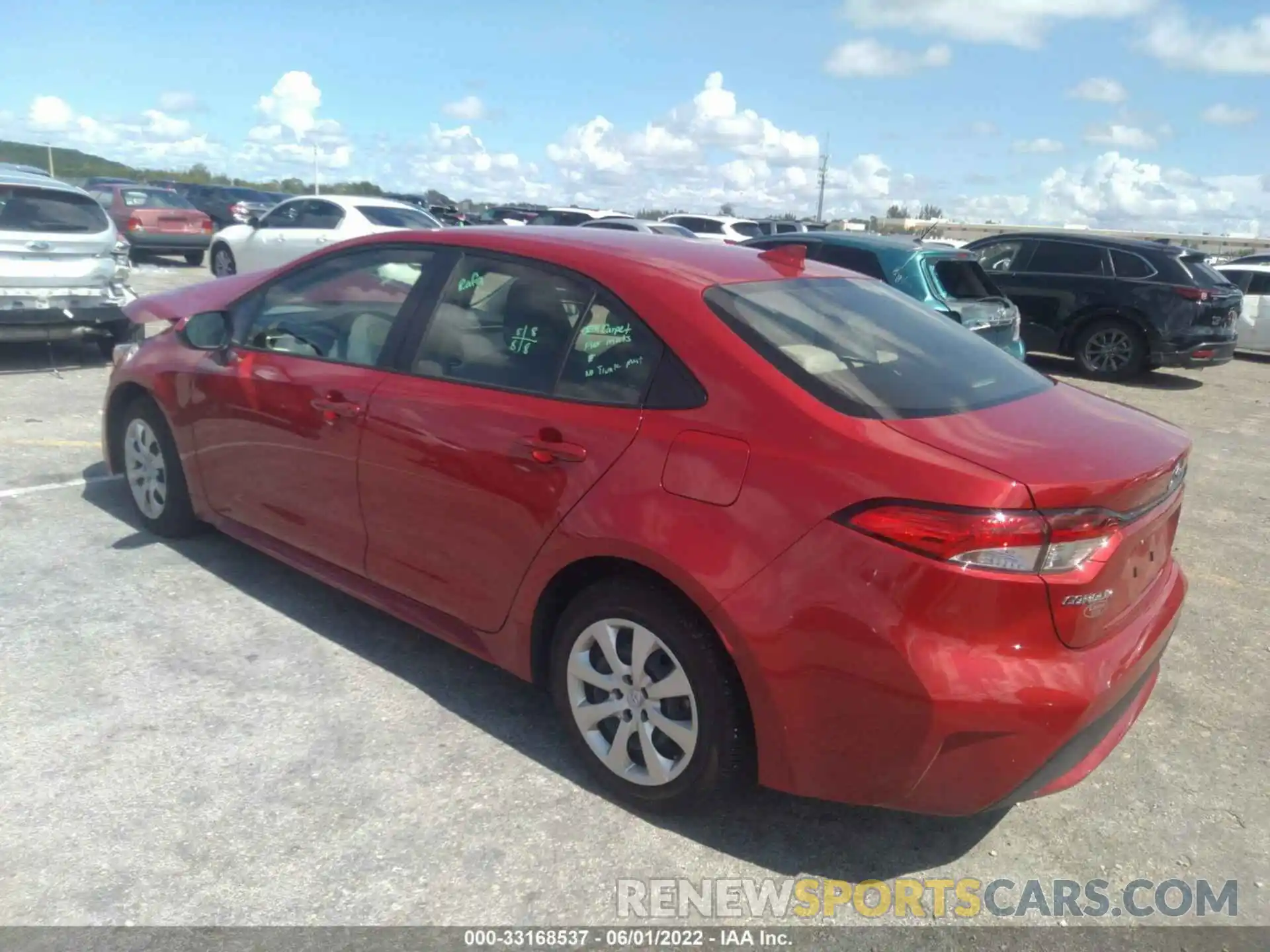 3 Photograph of a damaged car JTDEPMAE4MJ157808 TOYOTA COROLLA 2021