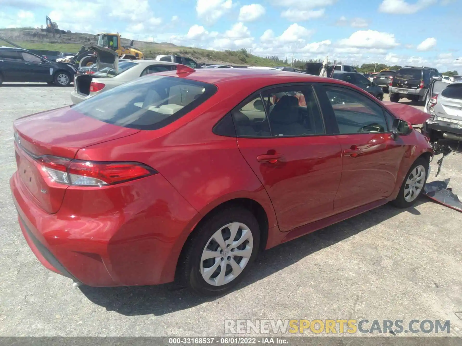 4 Photograph of a damaged car JTDEPMAE4MJ157808 TOYOTA COROLLA 2021