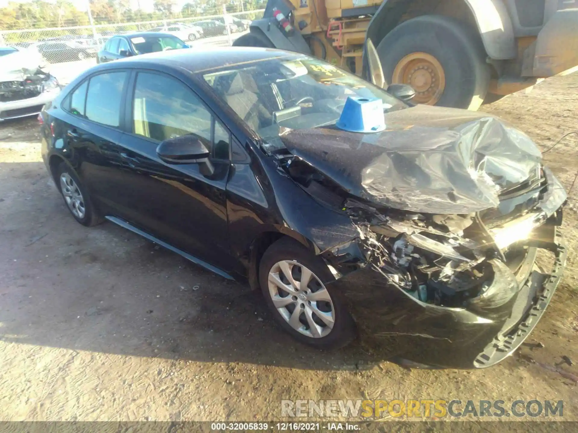 1 Photograph of a damaged car JTDEPMAE4MJ157839 TOYOTA COROLLA 2021