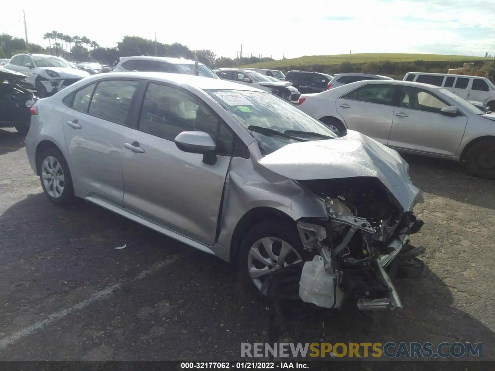 1 Photograph of a damaged car JTDEPMAE4MJ158943 TOYOTA COROLLA 2021