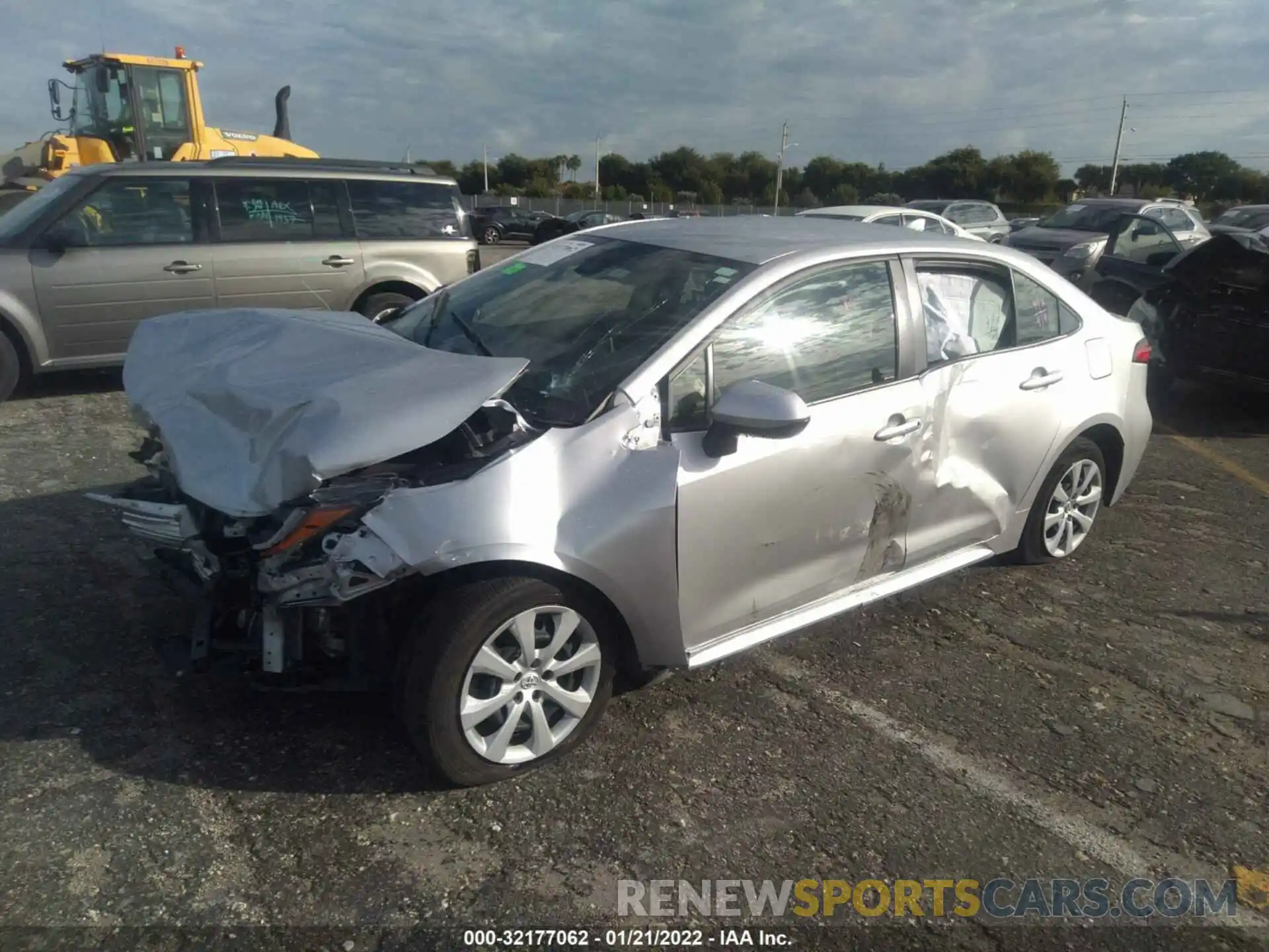 2 Photograph of a damaged car JTDEPMAE4MJ158943 TOYOTA COROLLA 2021