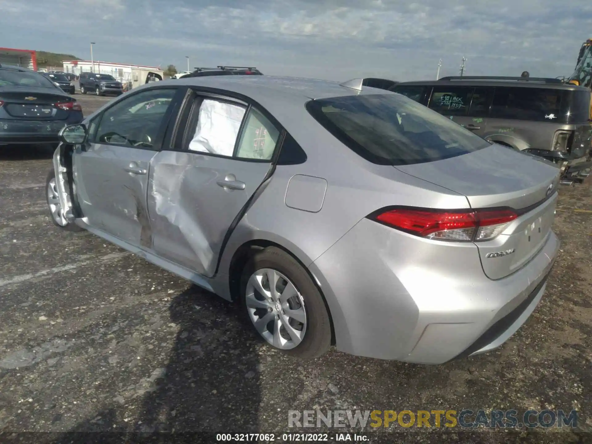 3 Photograph of a damaged car JTDEPMAE4MJ158943 TOYOTA COROLLA 2021