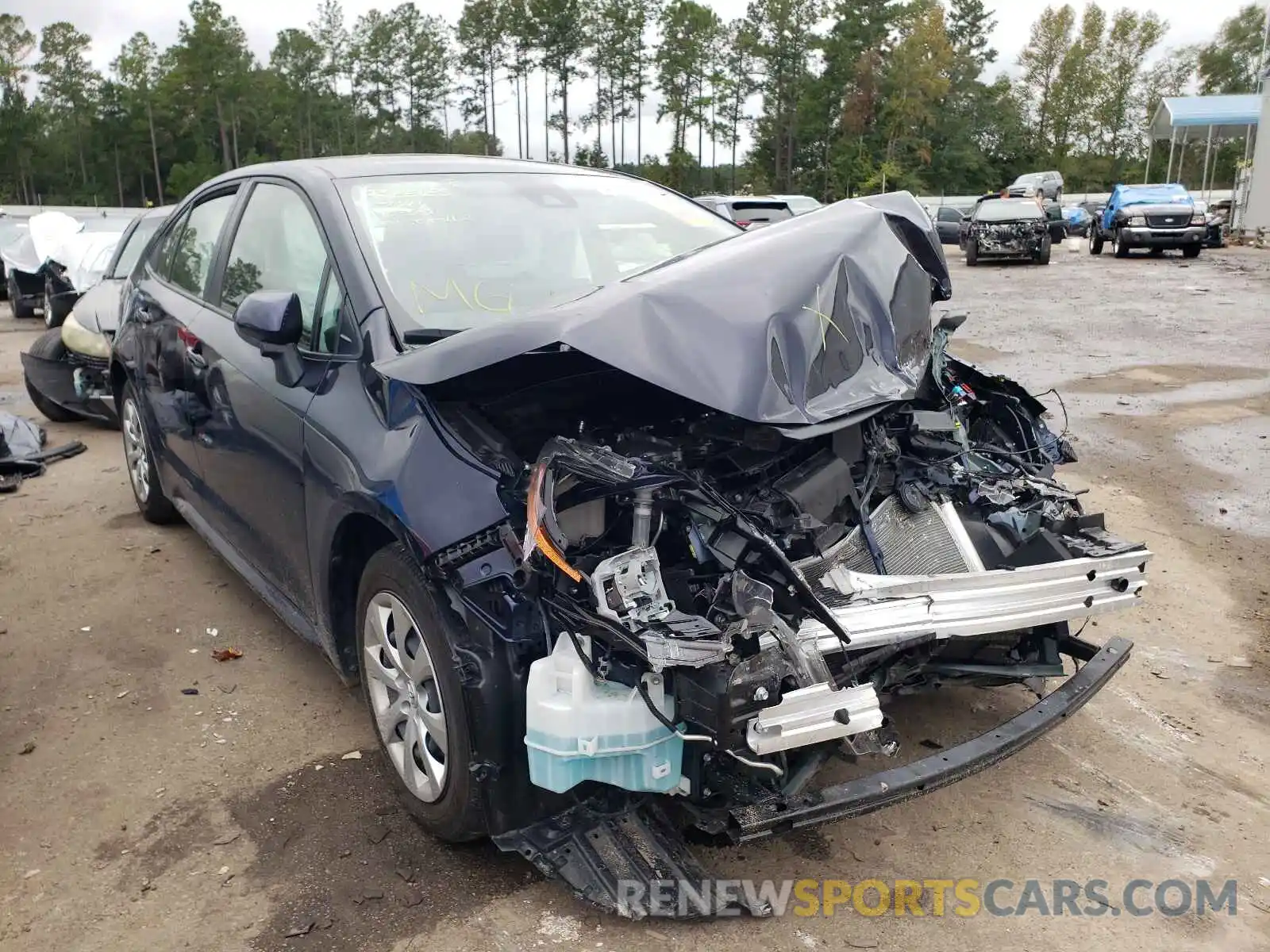 1 Photograph of a damaged car JTDEPMAE4MJ159378 TOYOTA COROLLA 2021