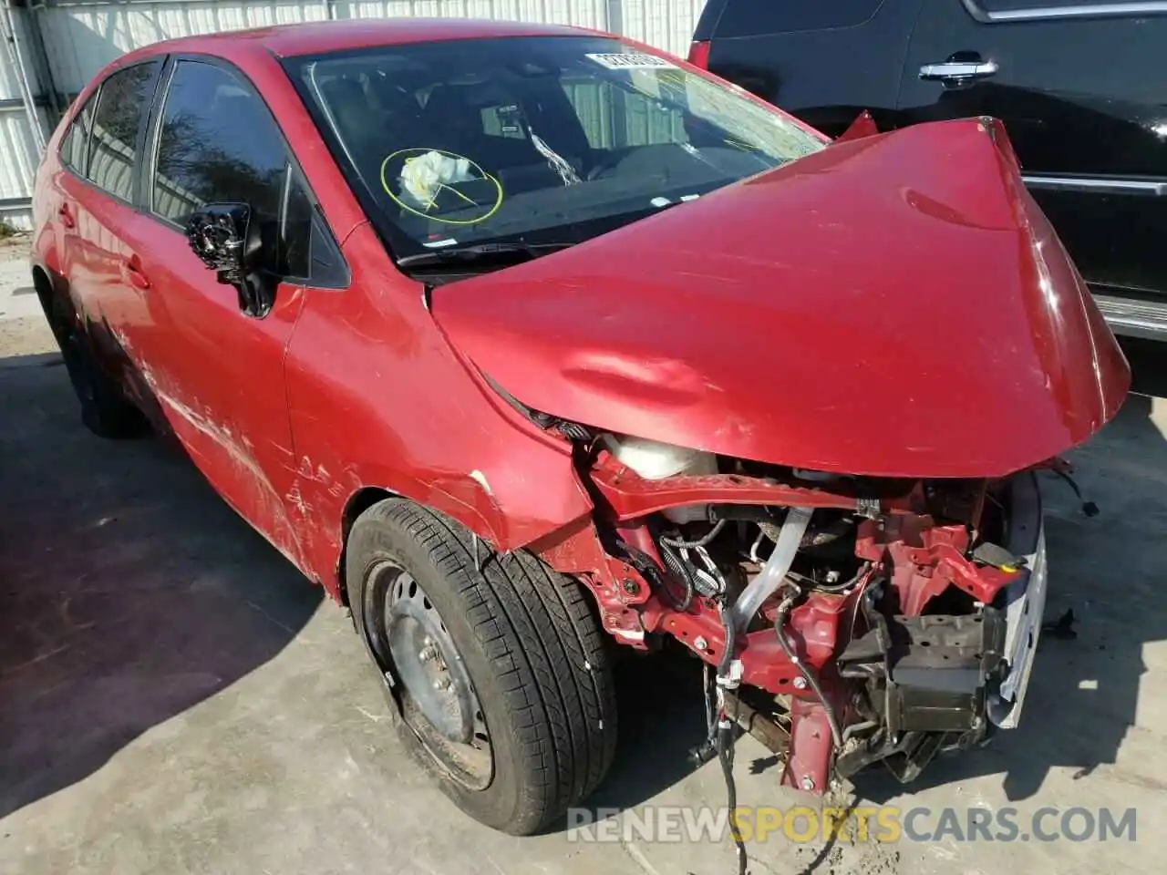 1 Photograph of a damaged car JTDEPMAE4MJ159963 TOYOTA COROLLA 2021