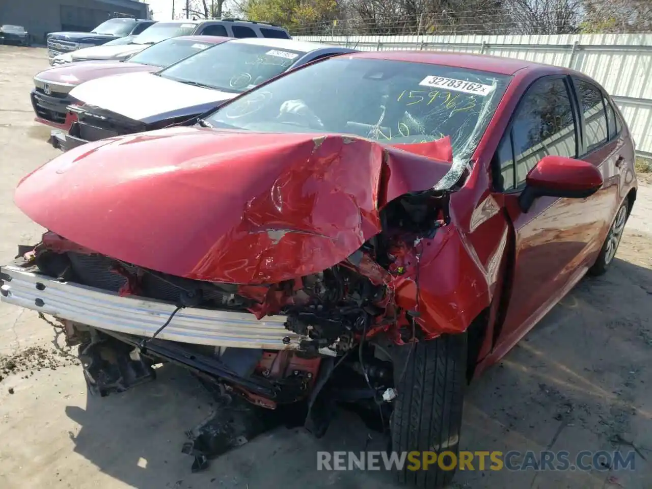 2 Photograph of a damaged car JTDEPMAE4MJ159963 TOYOTA COROLLA 2021