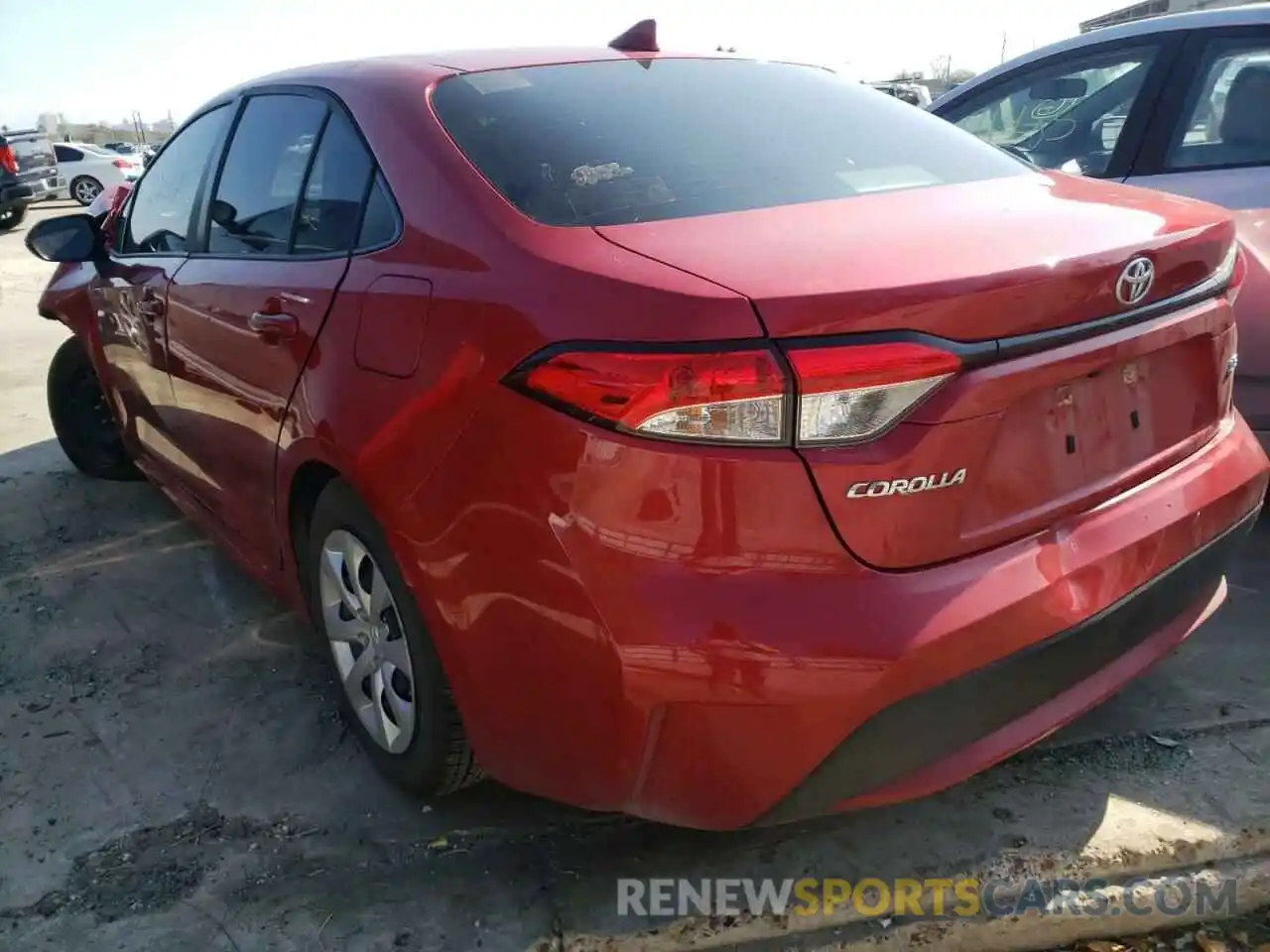 3 Photograph of a damaged car JTDEPMAE4MJ159963 TOYOTA COROLLA 2021