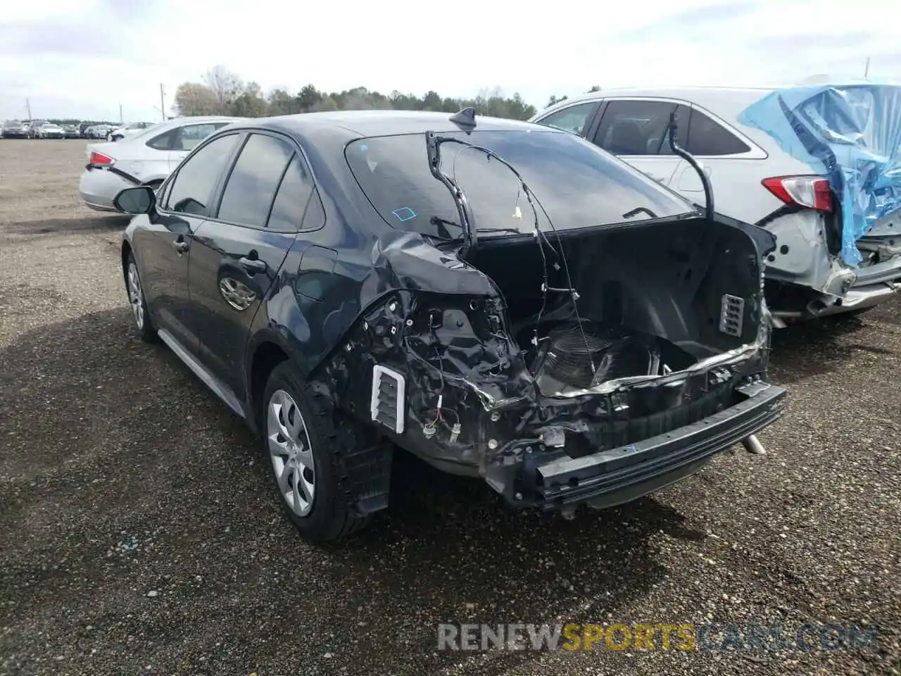 3 Photograph of a damaged car JTDEPMAE4MJ160112 TOYOTA COROLLA 2021