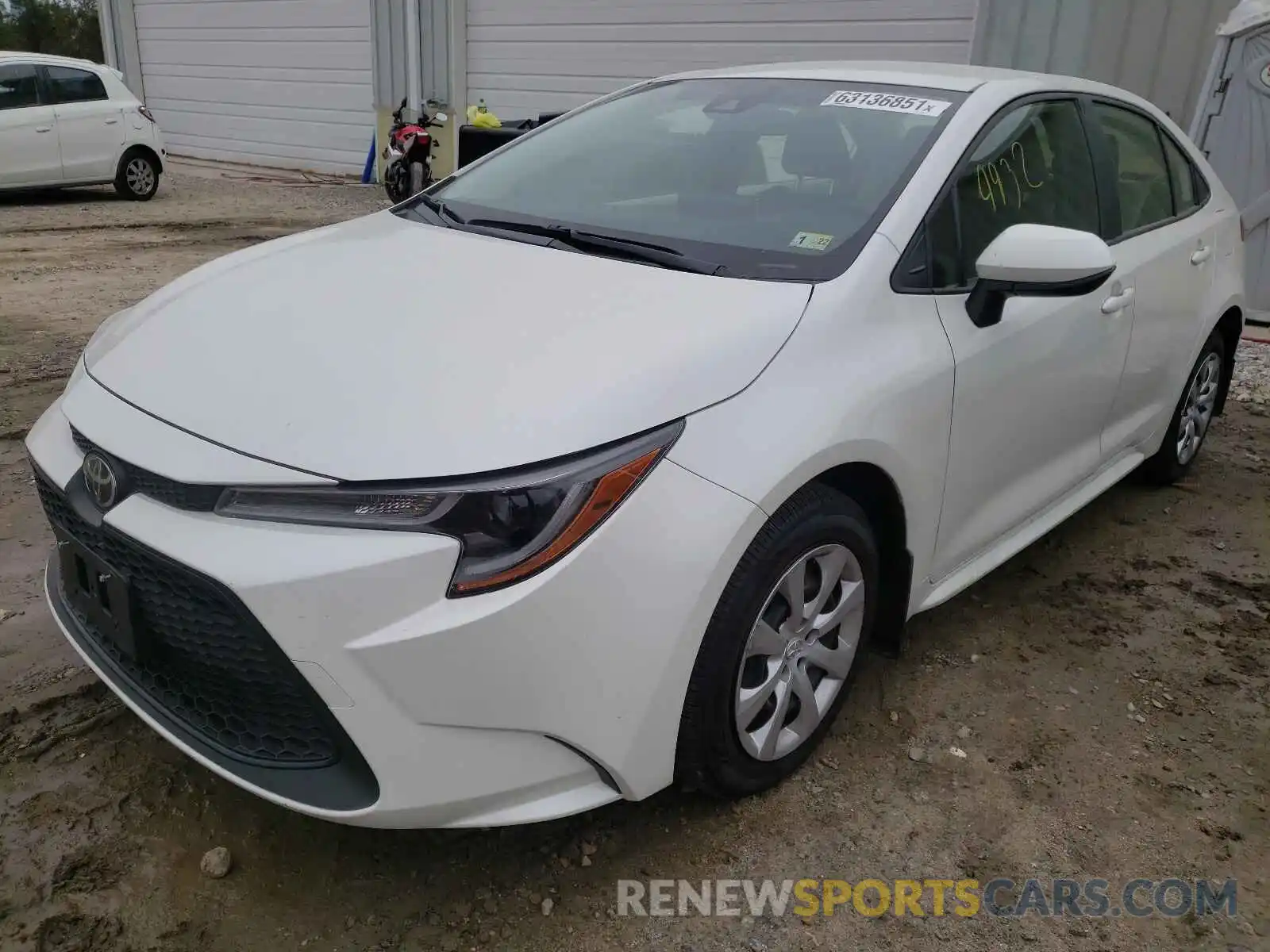 2 Photograph of a damaged car JTDEPMAE4MJ160711 TOYOTA COROLLA 2021