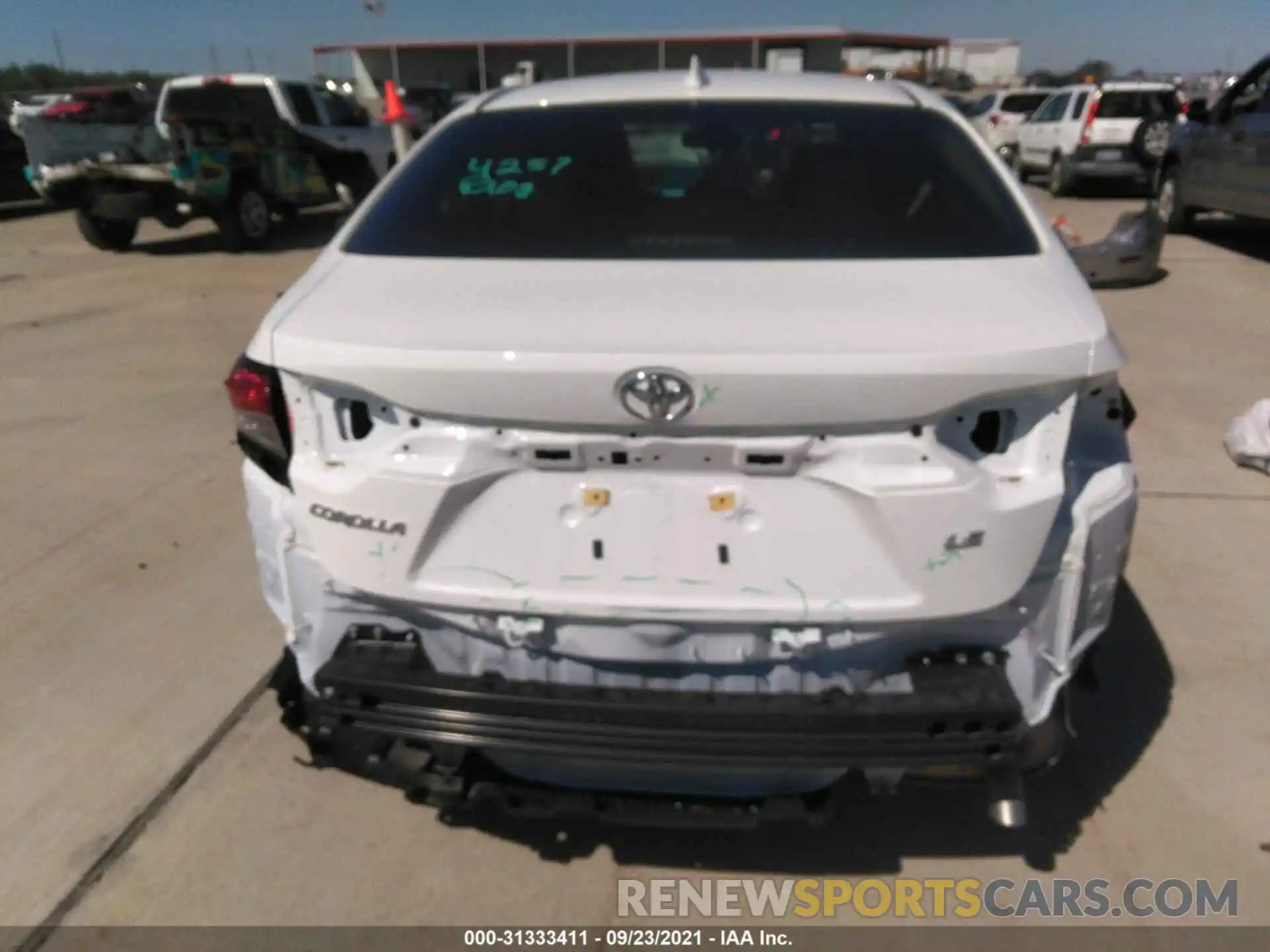 6 Photograph of a damaged car JTDEPMAE4MJ160854 TOYOTA COROLLA 2021