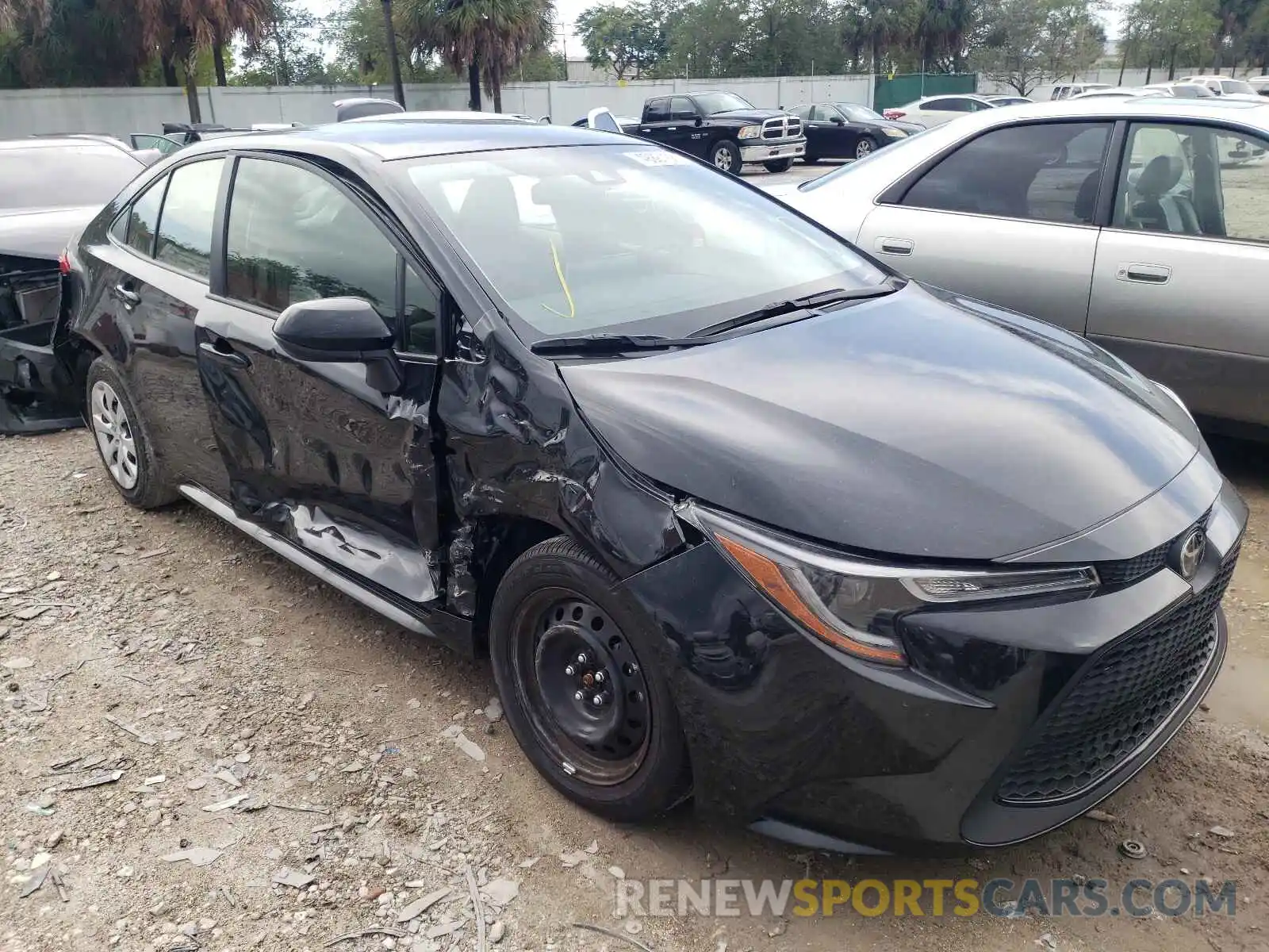 1 Photograph of a damaged car JTDEPMAE4MJ161406 TOYOTA COROLLA 2021