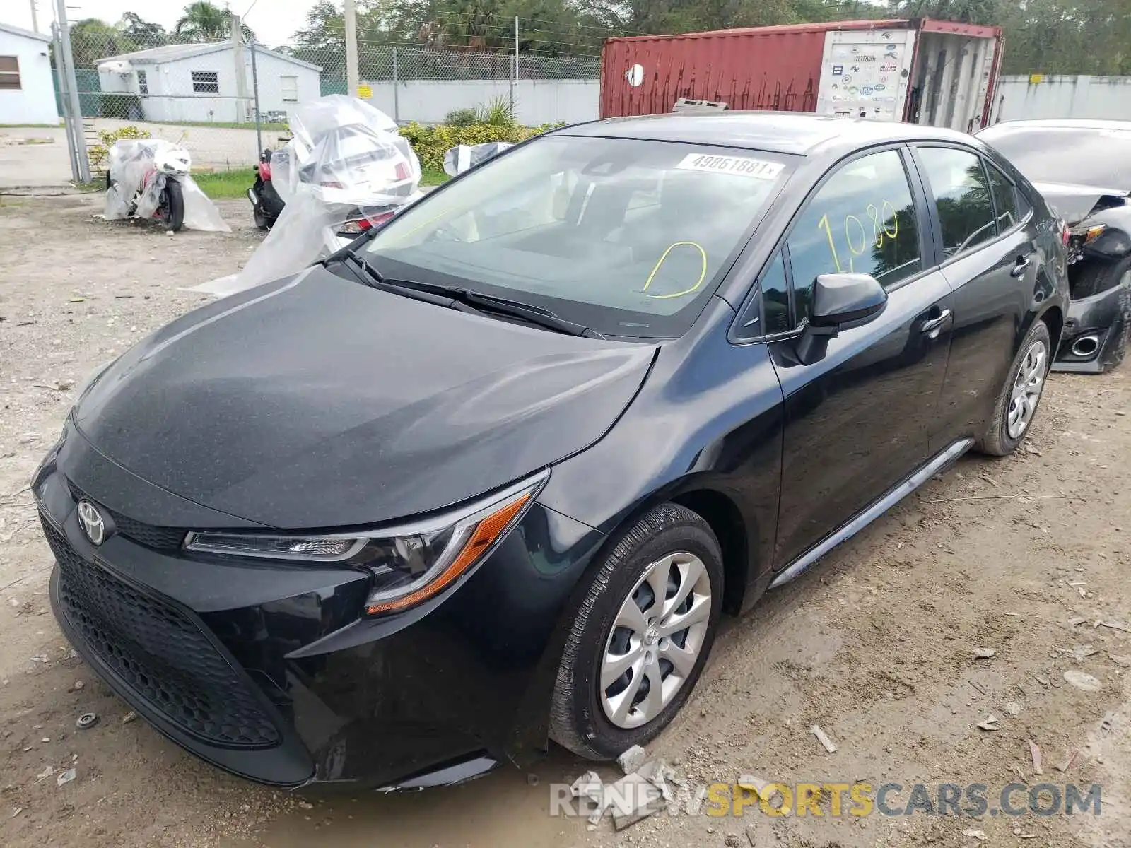 2 Photograph of a damaged car JTDEPMAE4MJ161406 TOYOTA COROLLA 2021