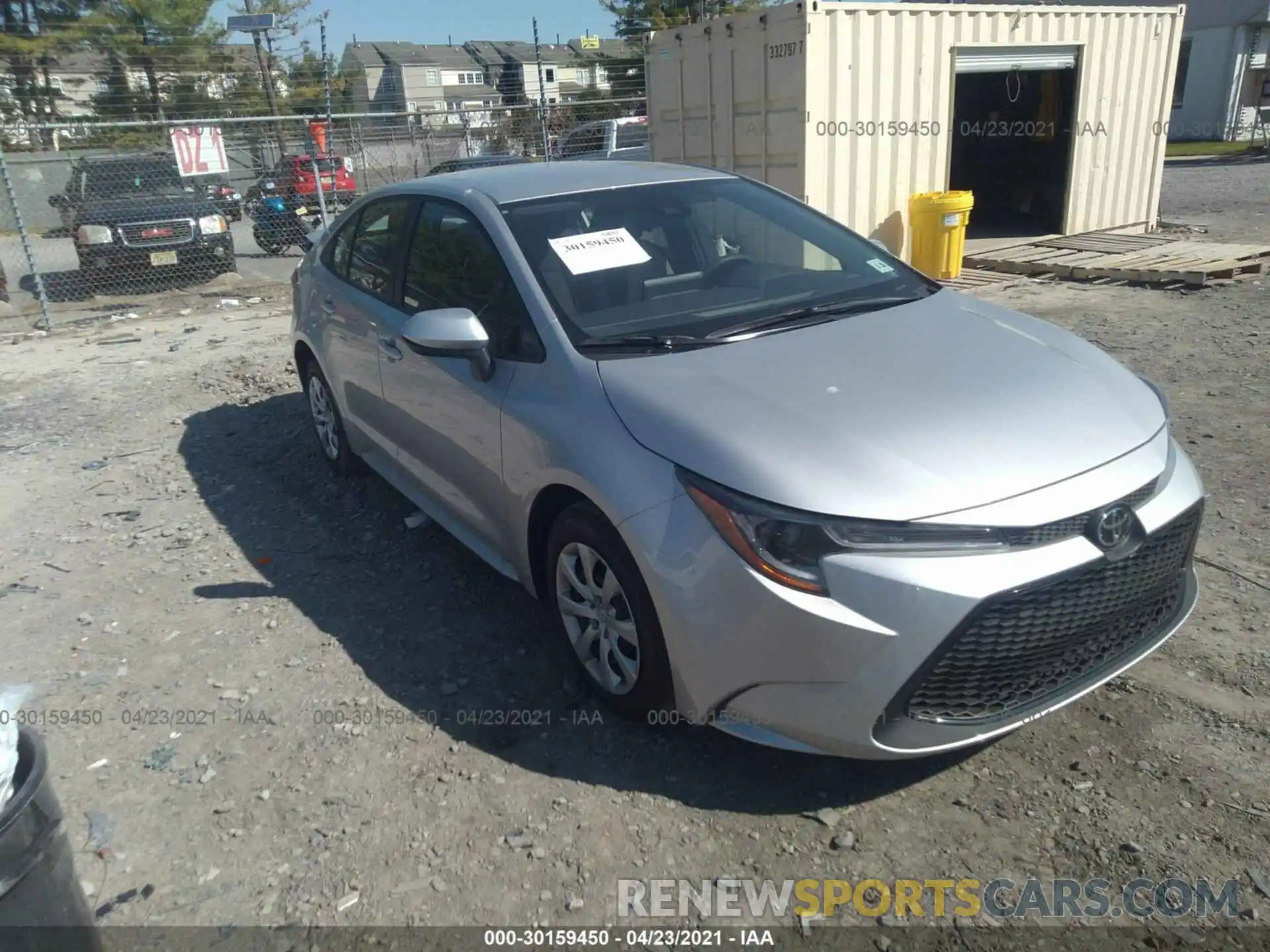 1 Photograph of a damaged car JTDEPMAE4MJ164001 TOYOTA COROLLA 2021