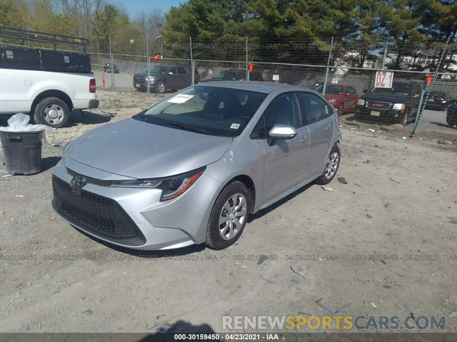 2 Photograph of a damaged car JTDEPMAE4MJ164001 TOYOTA COROLLA 2021